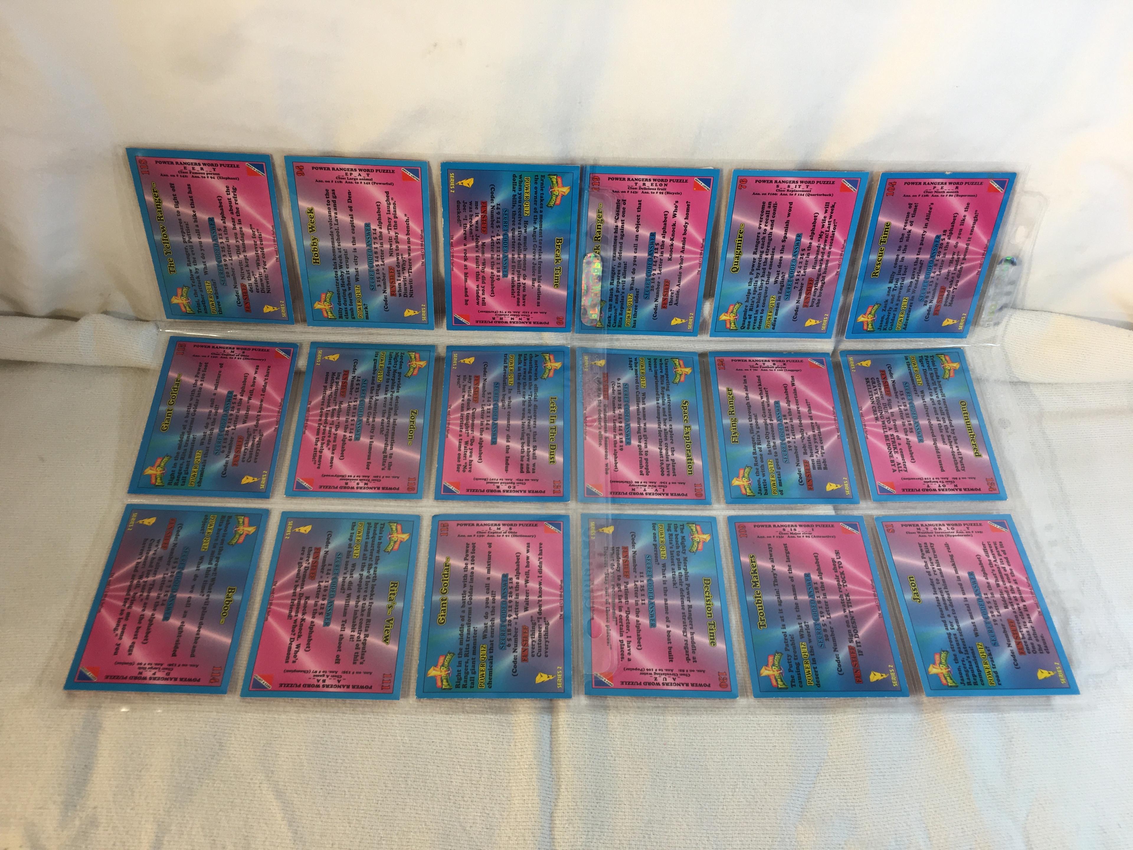 Lot of 18 Pcs Collector Modern Assorted Power Rangers Trading Game Cards - SEE Pictures