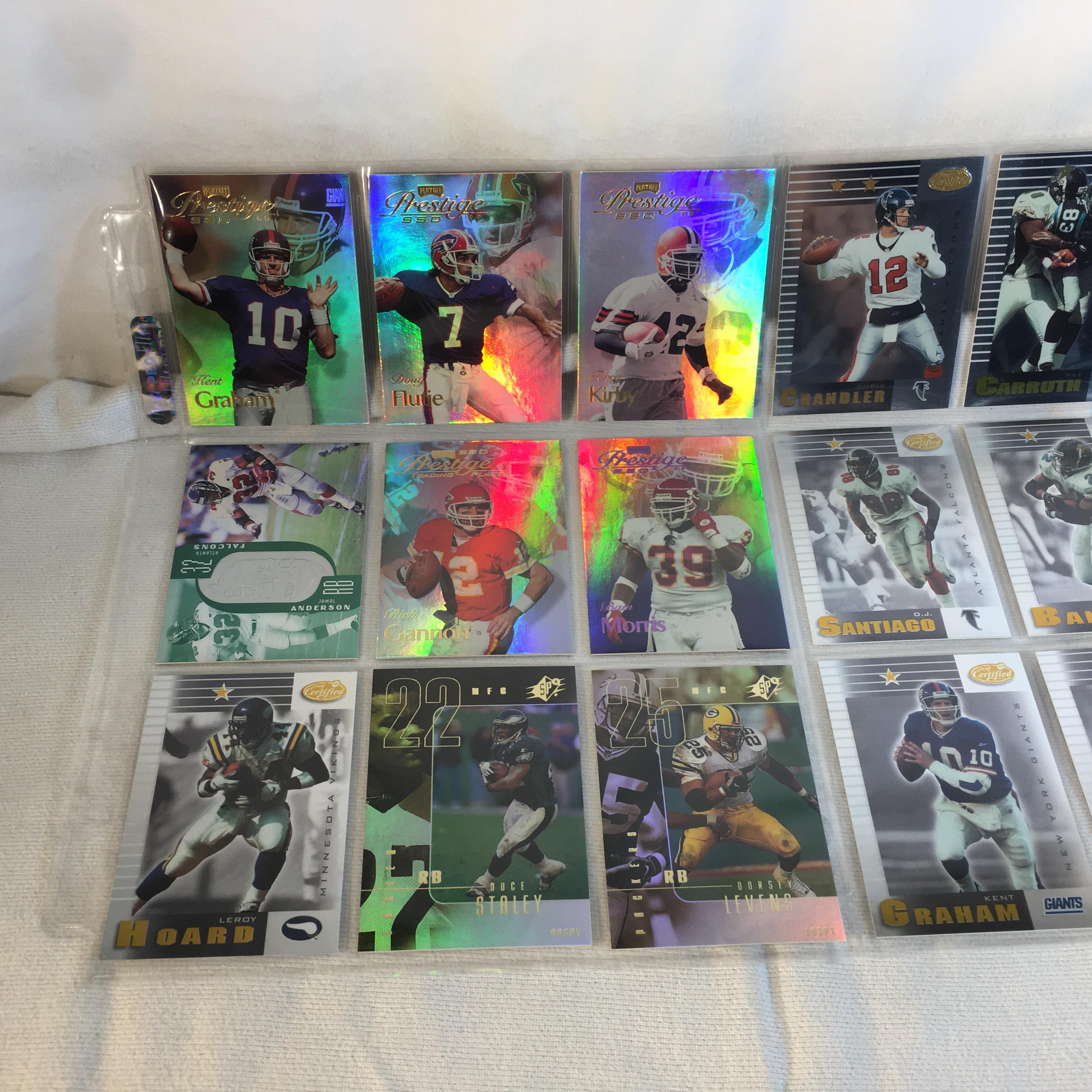 Lot of 18 Pcs Collector Modern NFL Football Sport Trading Assorted Cards and Players -See Pictures