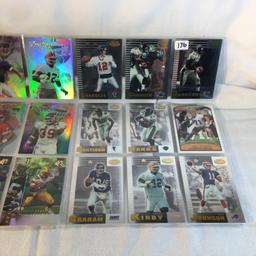 Lot of 18 Pcs Collector Modern NFL Football Sport Trading Assorted Cards and Players -See Pictures