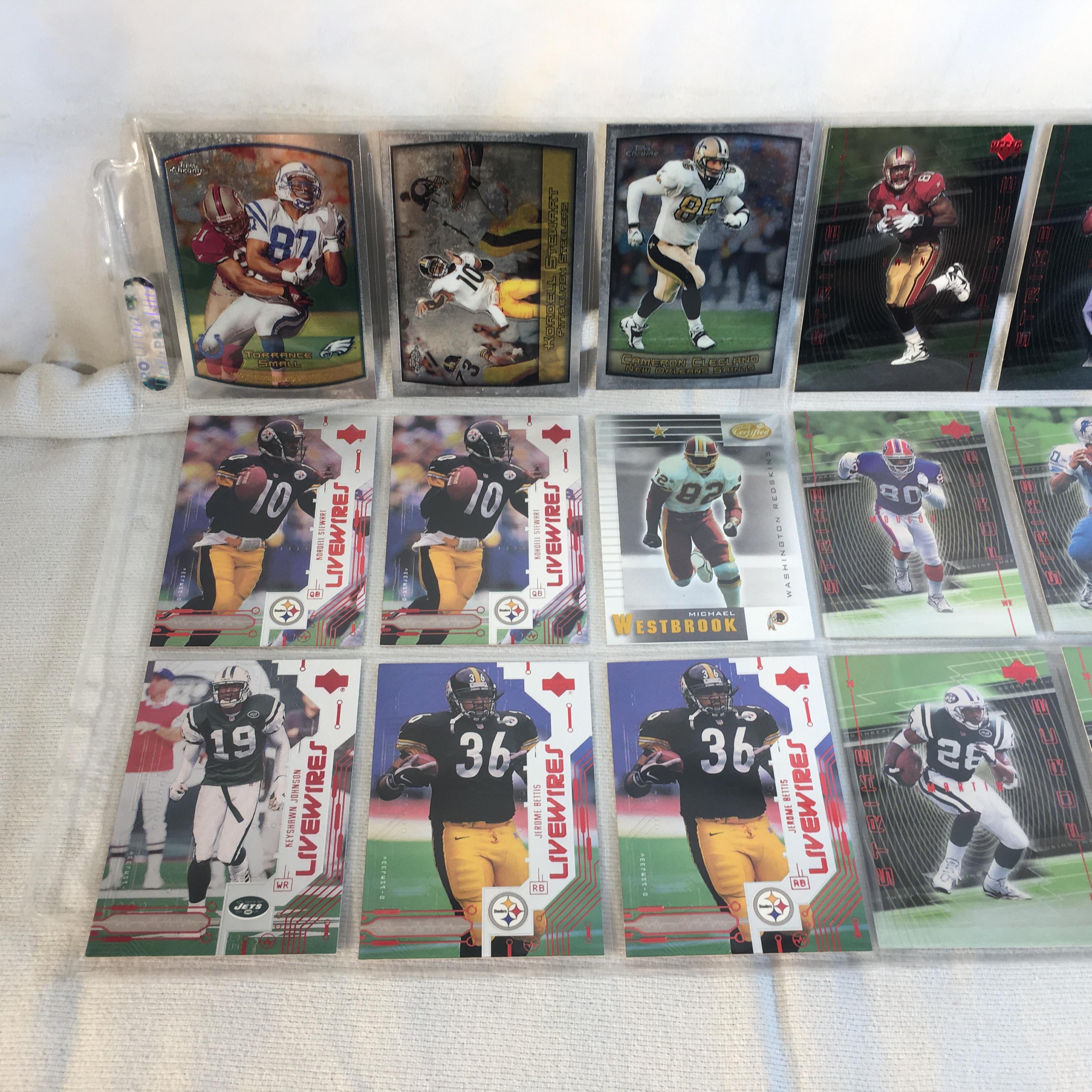 Lot of 18 Pcs Collector Modern NFL Football Sport Trading Assorted Cards and Players -See Pictures