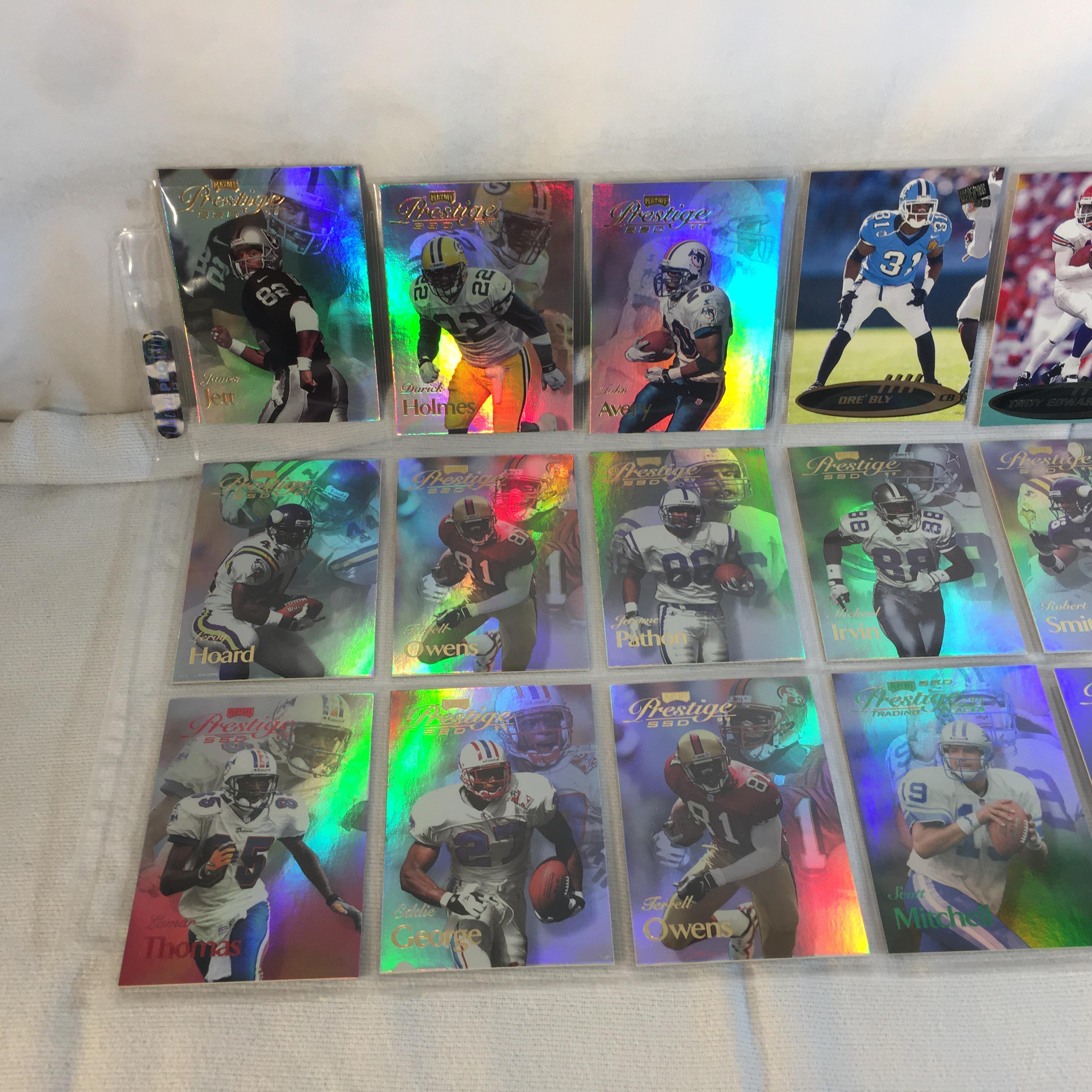 Lot of 18 Pcs Collector Modern NFL Football Sport Trading Assorted Cards and Players -See Pictures