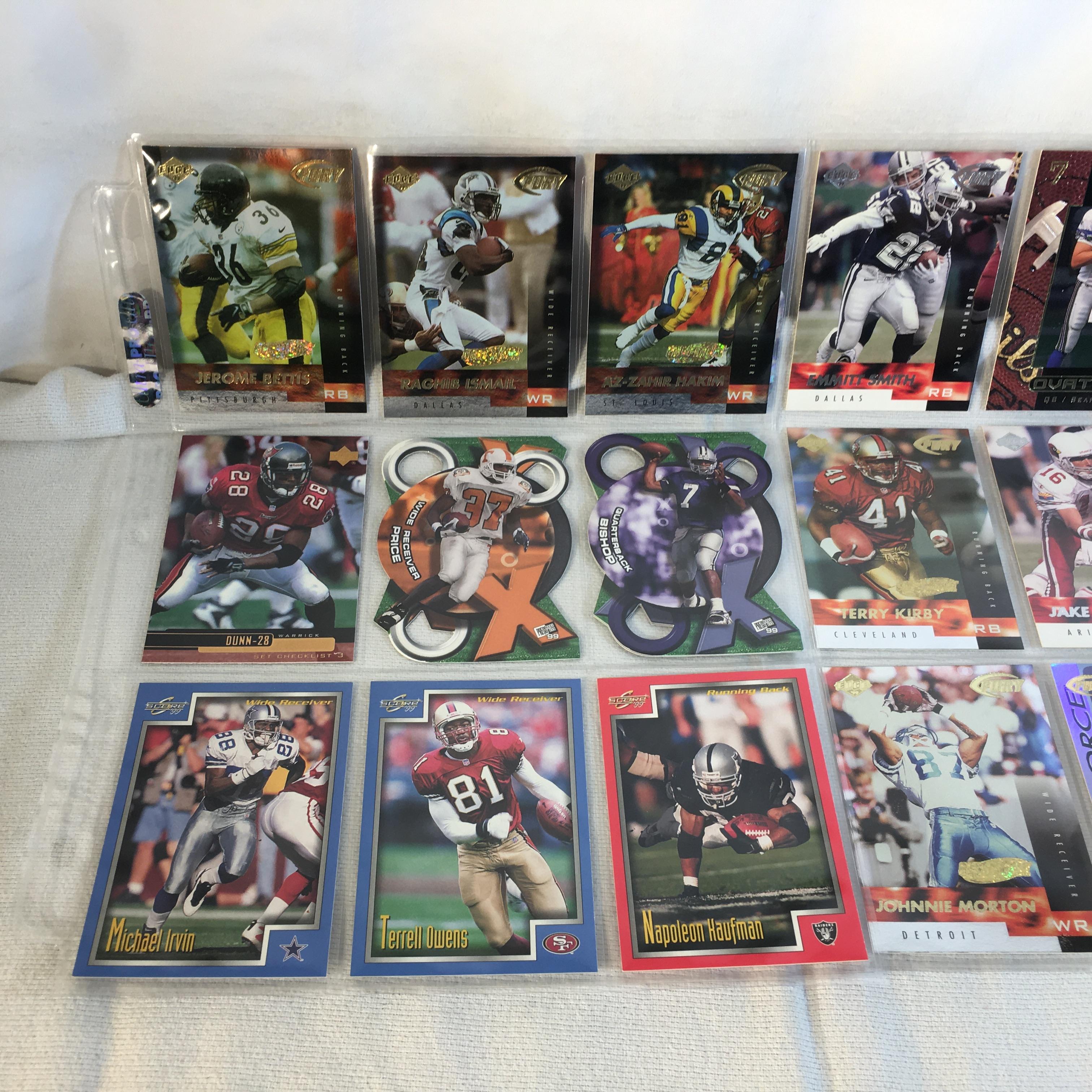 Lot of 18 Pcs Collector Modern NFL Football Sport Trading Assorted Cards and Players -See Pictures