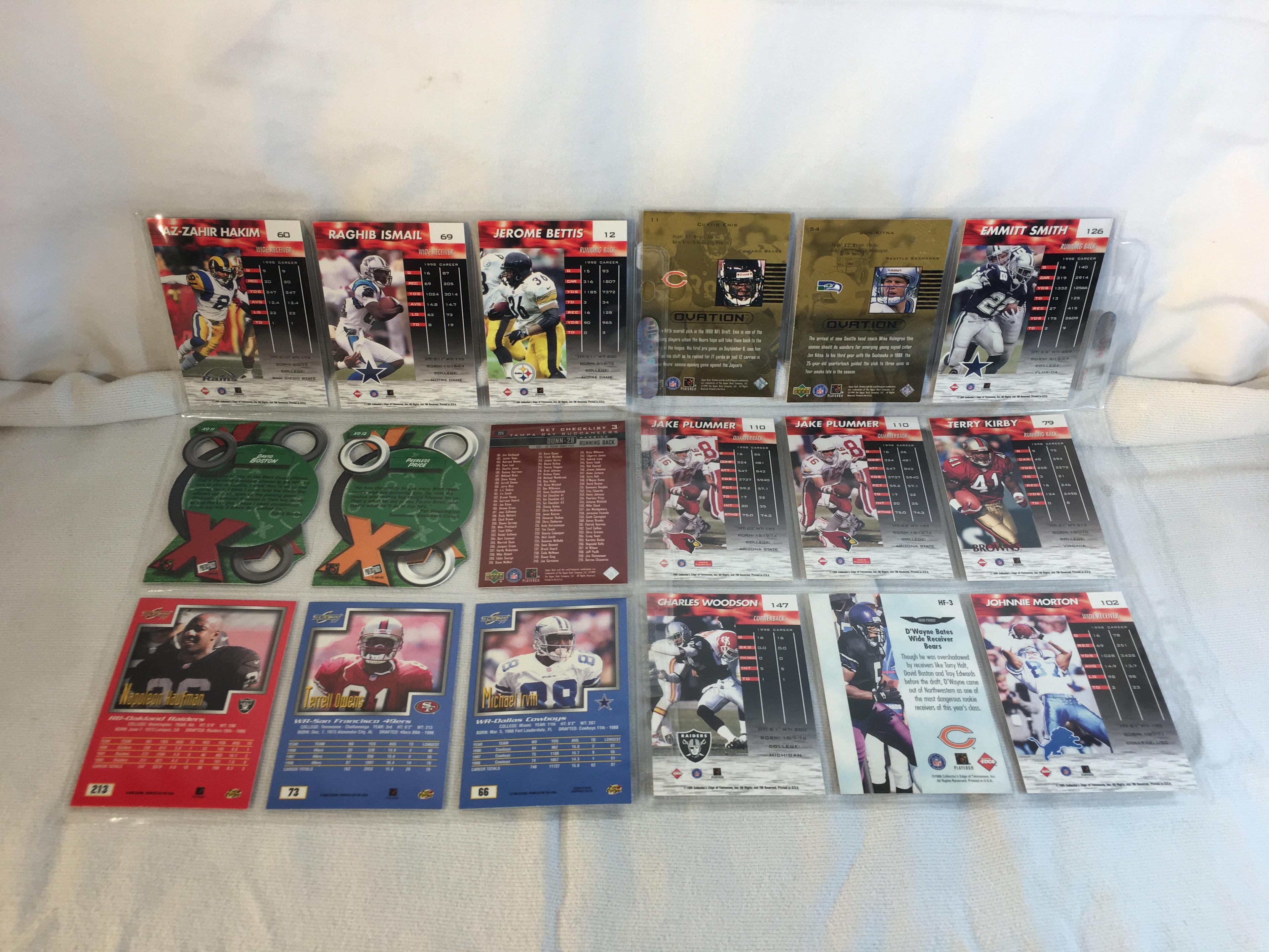 Lot of 18 Pcs Collector Modern NFL Football Sport Trading Assorted Cards and Players -See Pictures