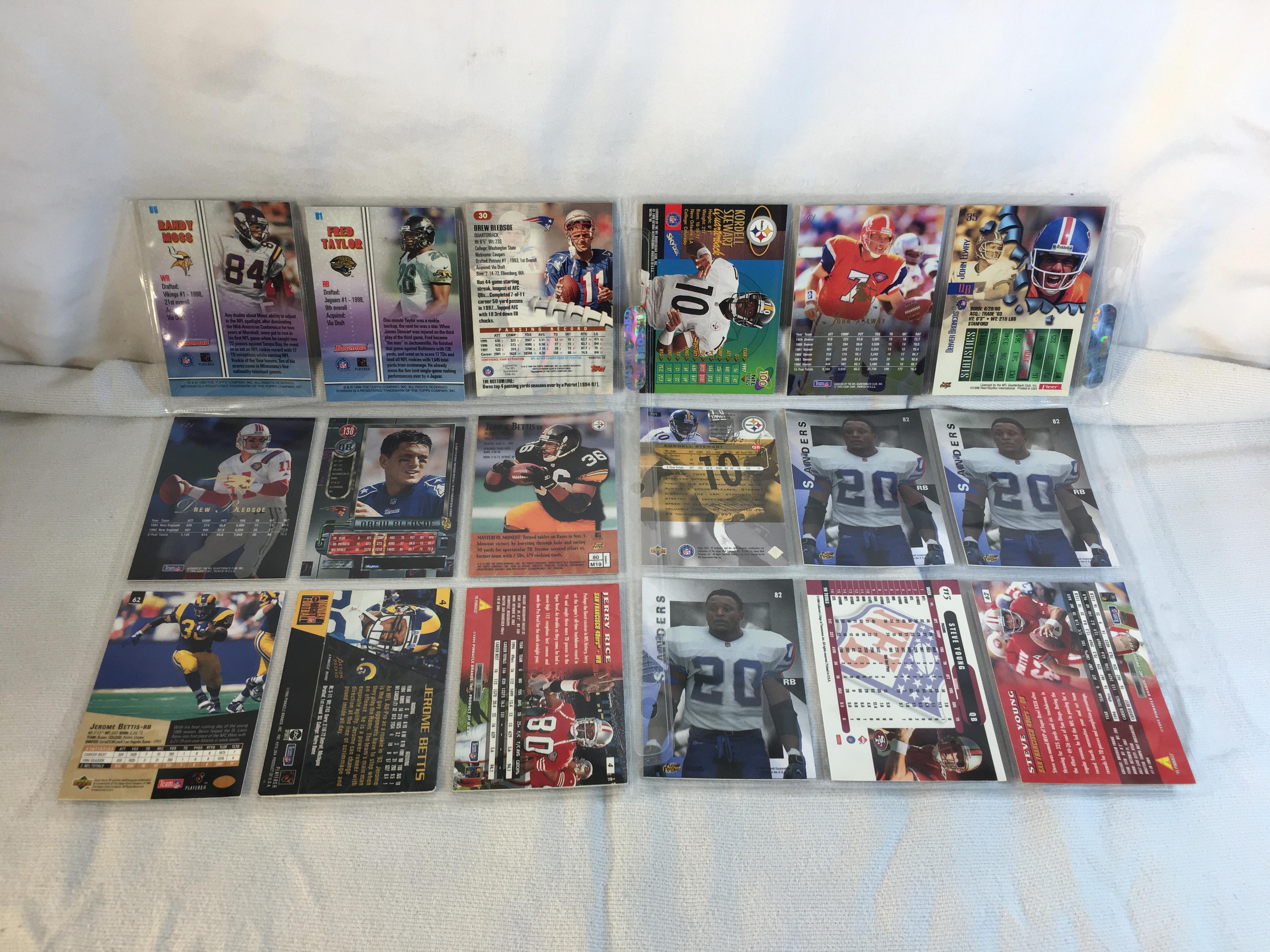 Lot of 18 Pcs Collector Modern NFL Football Sport Trading Assorted Cards and Players -See Pictures