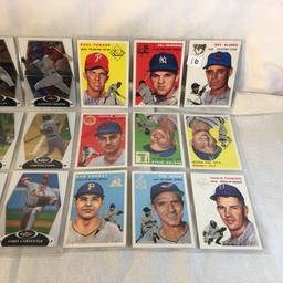 Lot of 18 Pcs Collector Modern MLB Baseball Sport Trading Assorted Cards and Players - See Photos