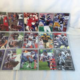 Lot of 18 Pcs Collector Modern NFL Football Sport Trading Assorted Cards and Players -See Pictures