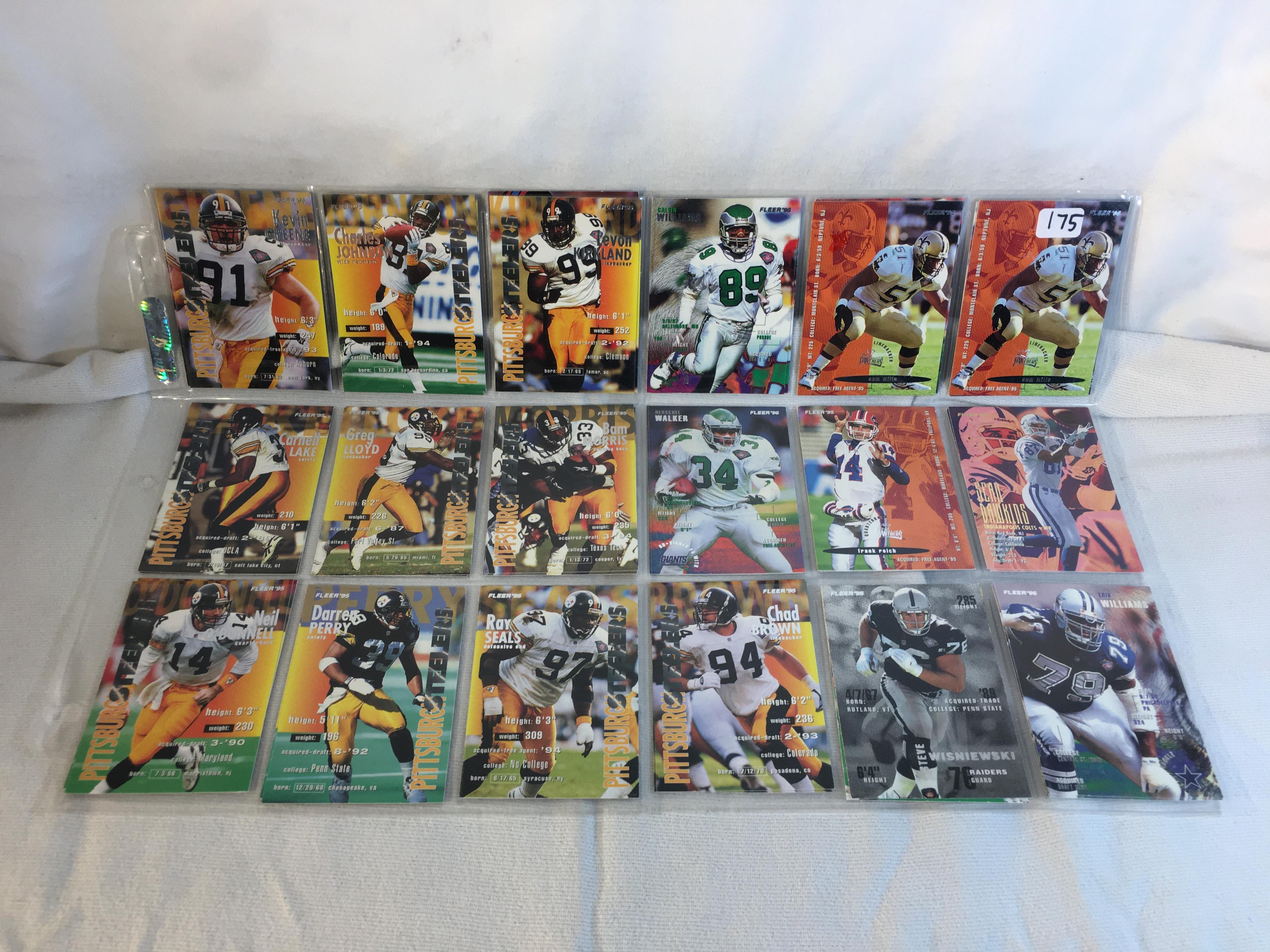 Lot of 18 Pcs Collector Modern NFL Football Sport Trading Assorted Cards and Players -See Pictures