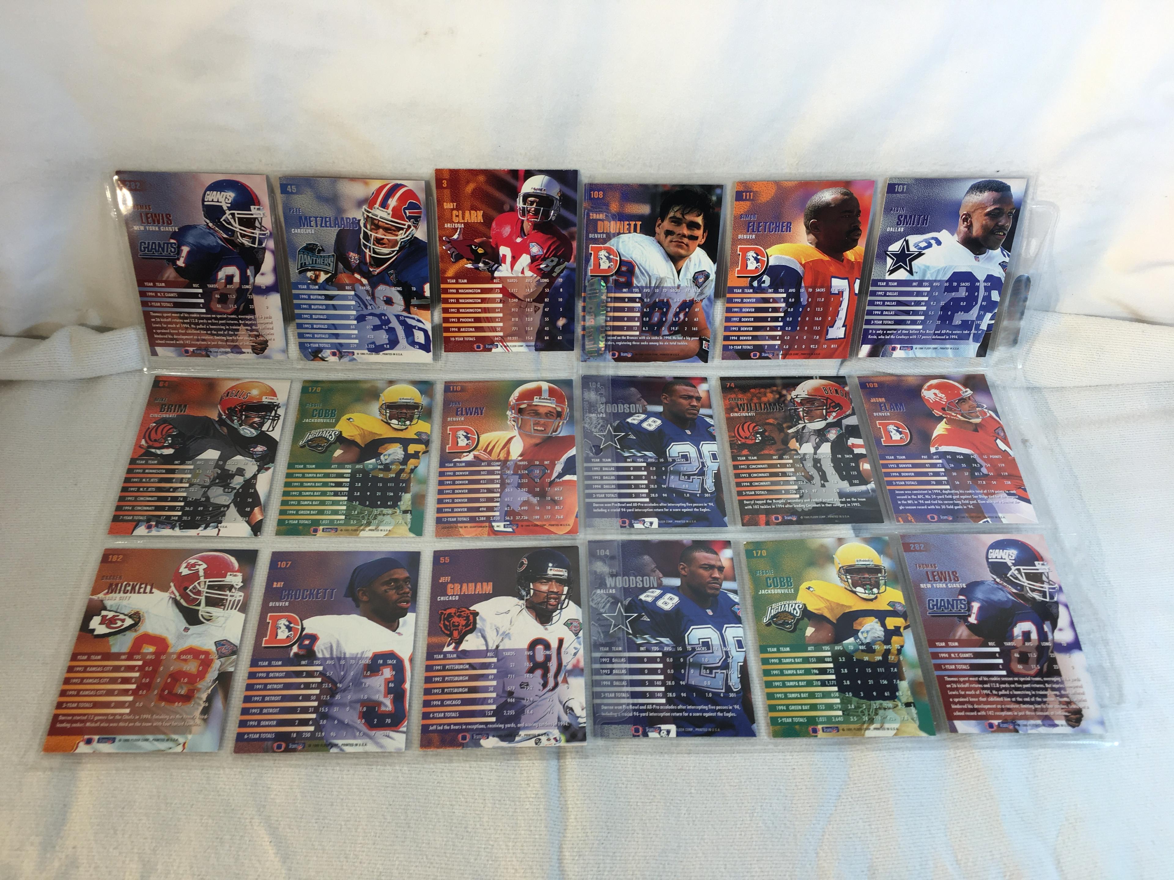 Lot of 18 Pcs Collector Modern NFL Football Sport Trading Assorted Cards and Players -See Pictures