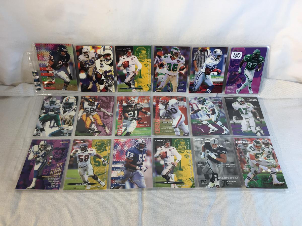 Lot of 18 Pcs Collector Modern NFL Football Sport Trading Assorted Cards and Players -See Pictures