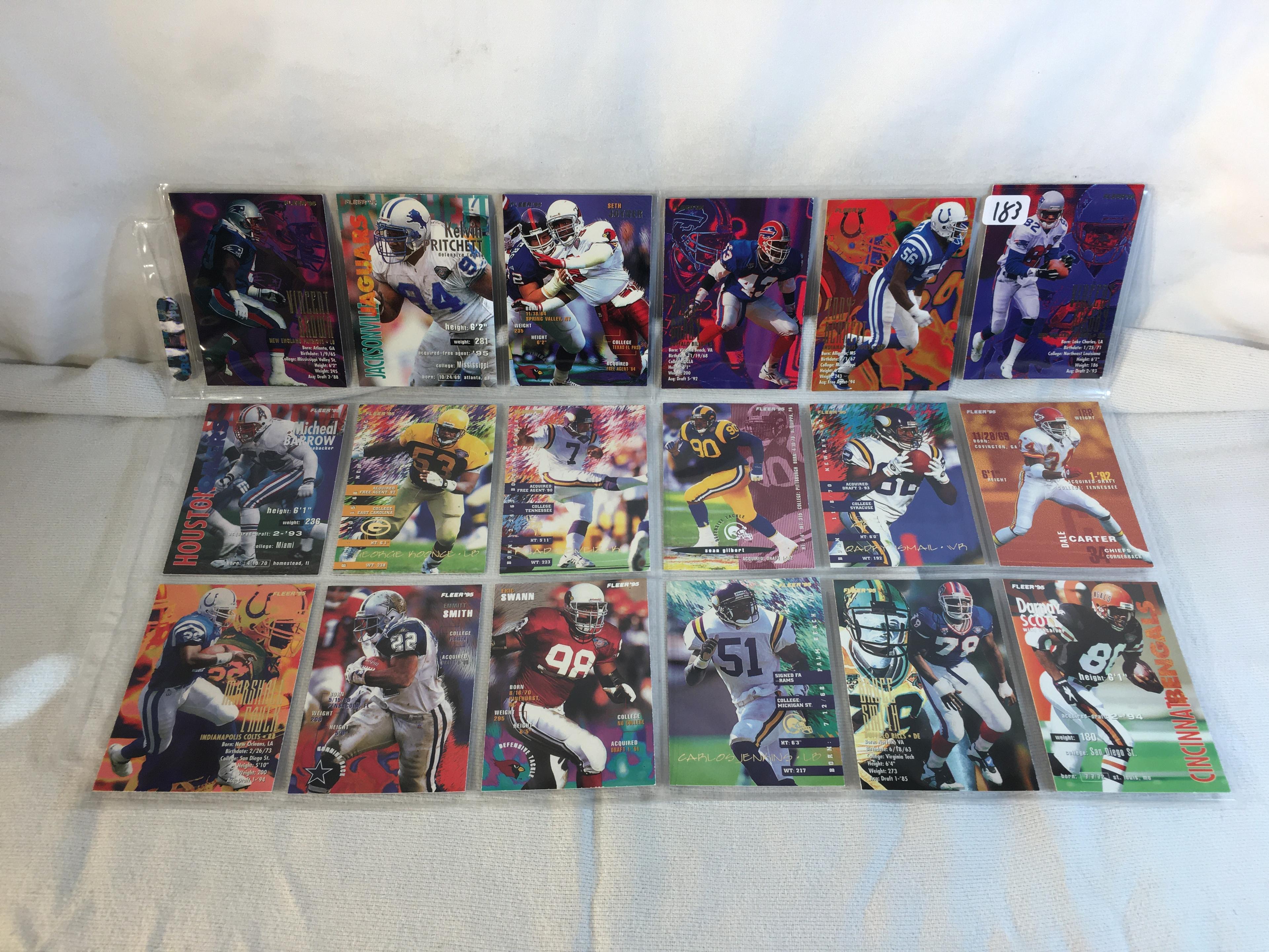 Lot of 18 Pcs Collector Modern NFL Football Sport Trading Assorted Cards and Players -See Pictures