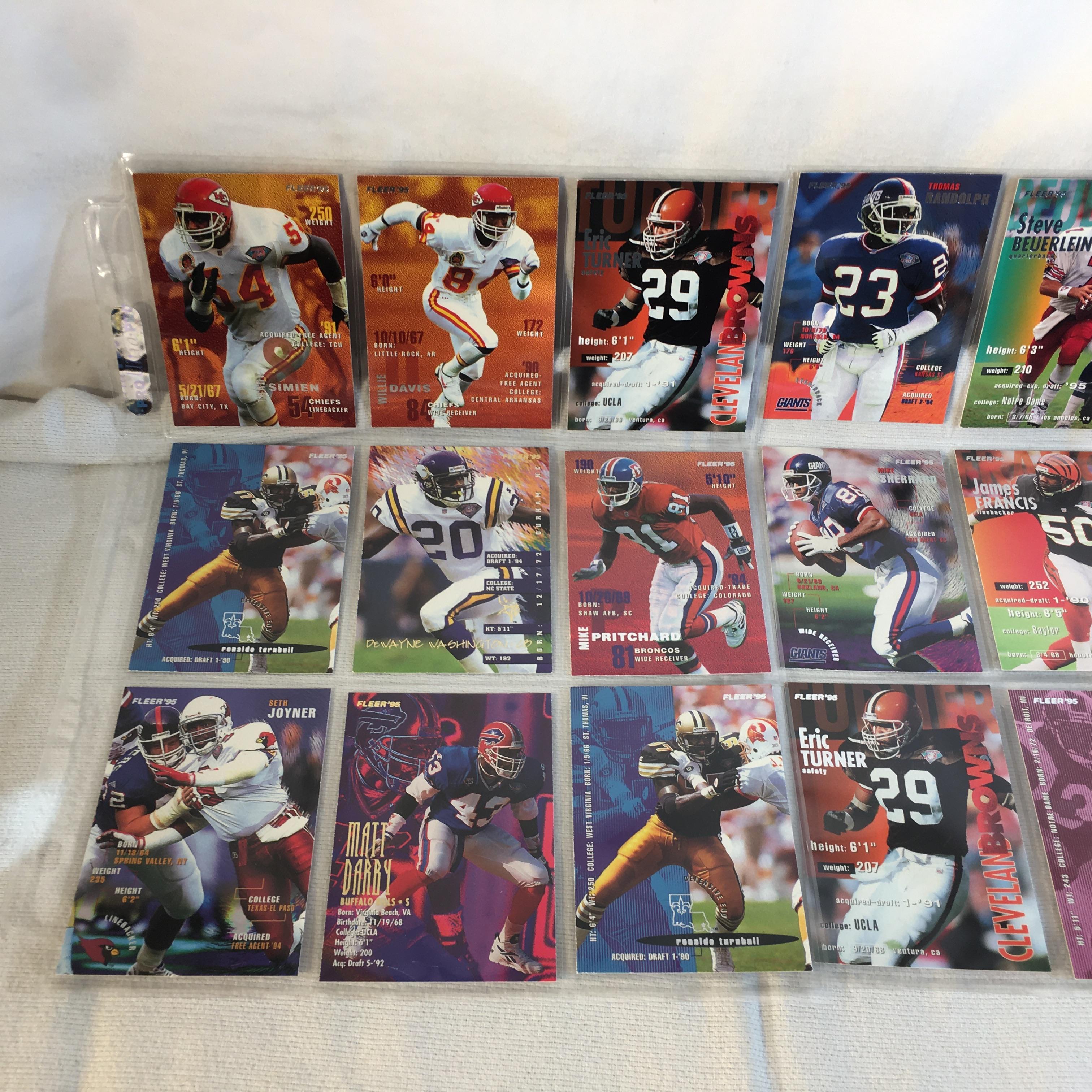 Lot of 18 Pcs Collector Modern NFL Football Sport Trading Assorted Cards and Players -See Pictures