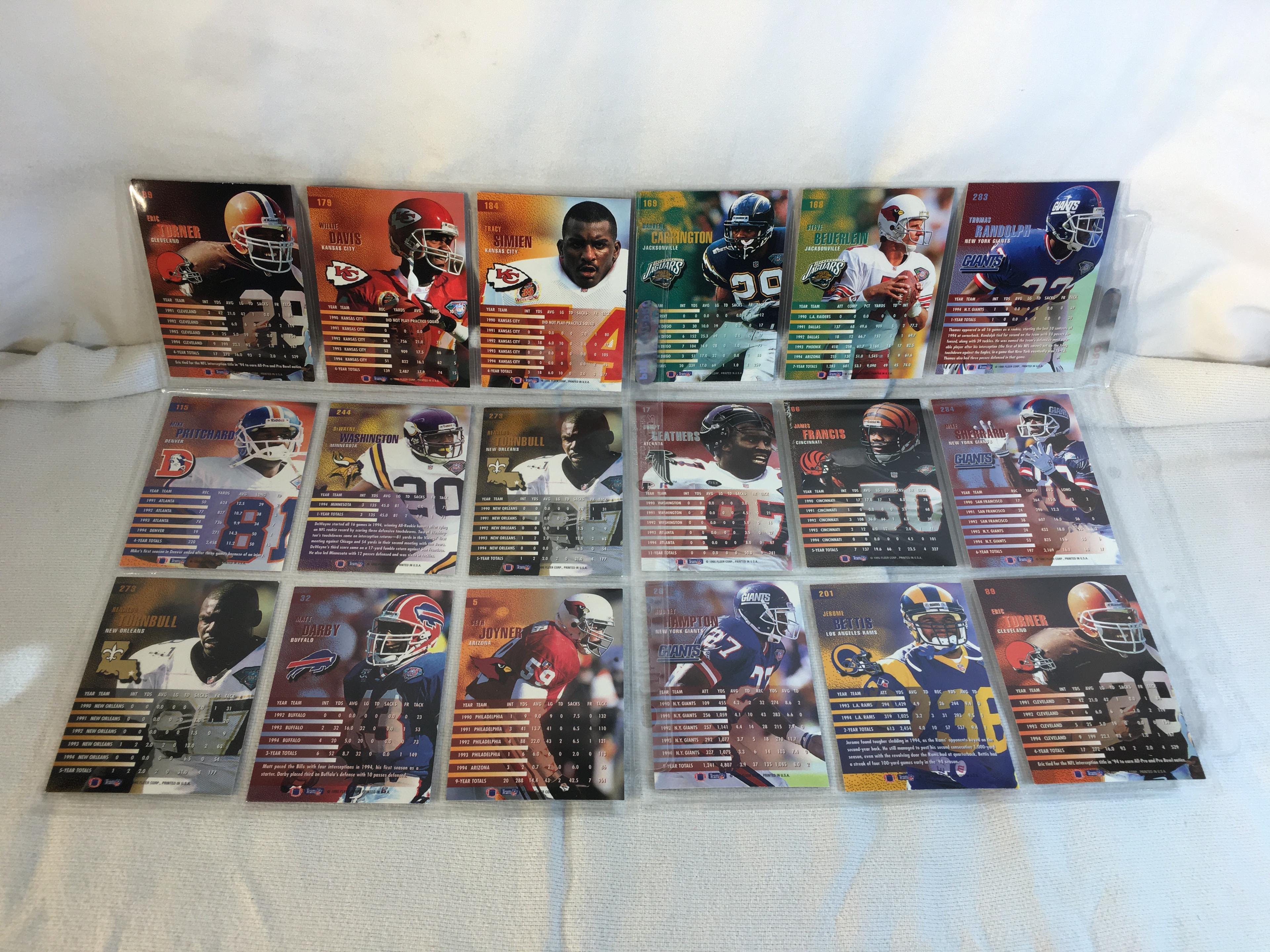 Lot of 18 Pcs Collector Modern NFL Football Sport Trading Assorted Cards and Players -See Pictures