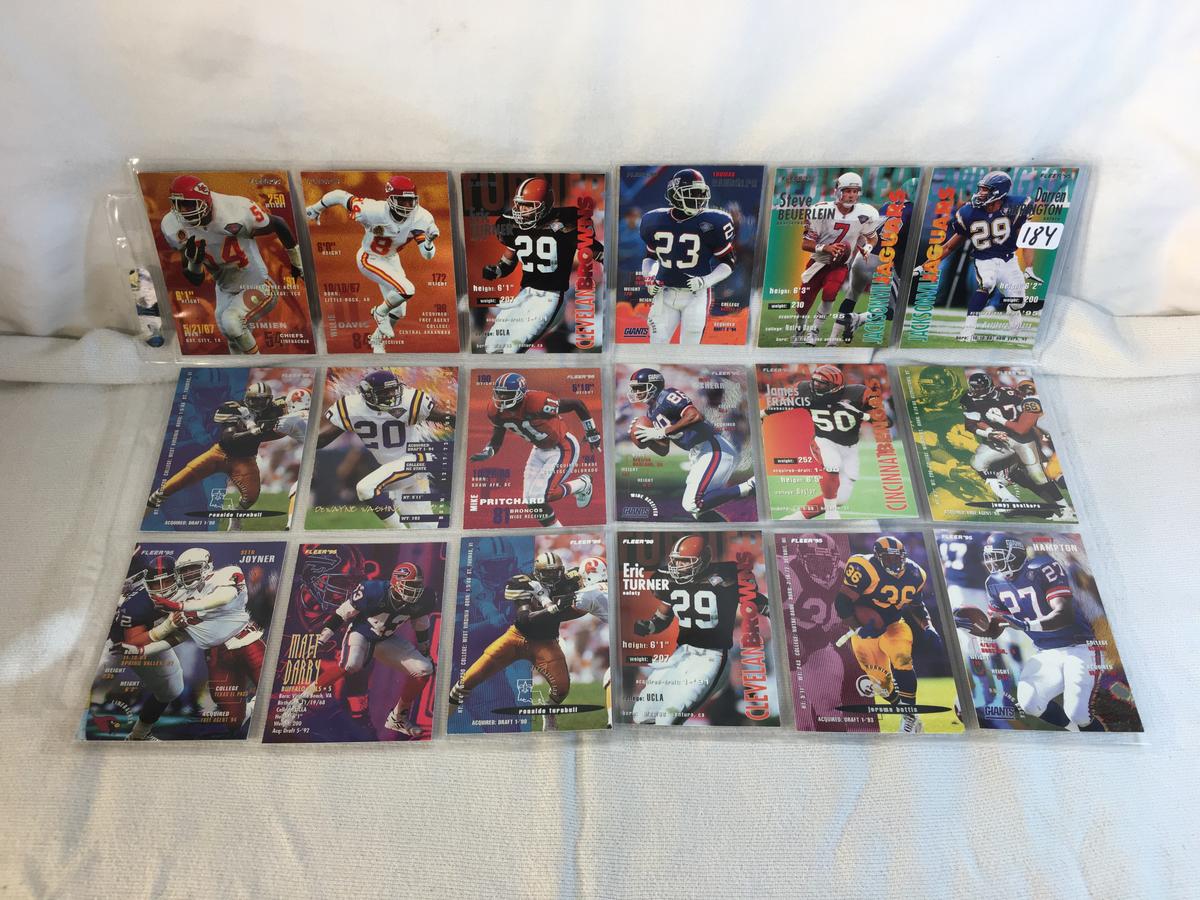 Lot of 18 Pcs Collector Modern NFL Football Sport Trading Assorted Cards and Players -See Pictures