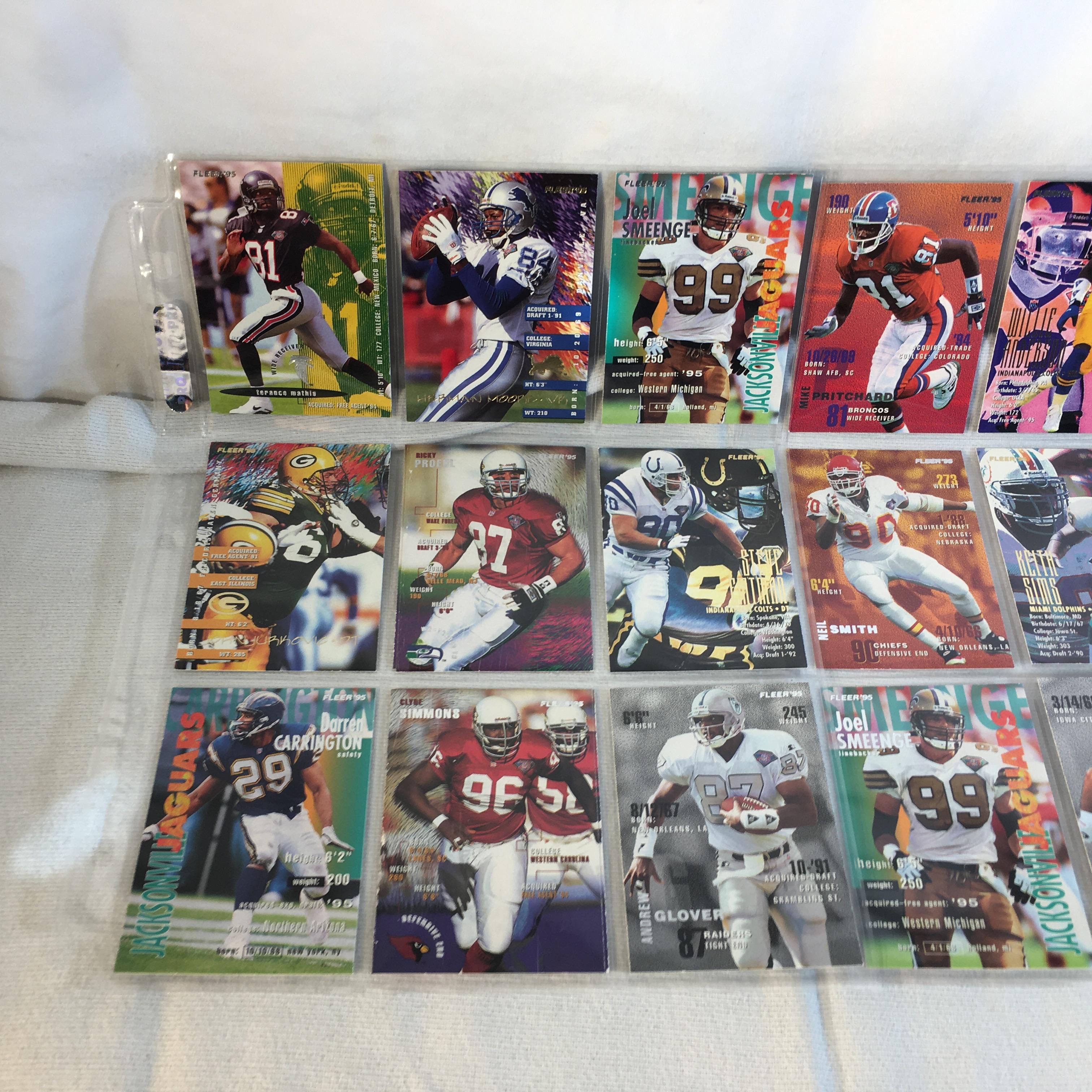 Lot of 18 Pcs Collector Modern NFL Football Sport Trading Assorted Cards and Players -See Pictures