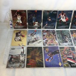 Lot of 18 Pcs Collector Modern NBA Basketball Sport Trading Assorted Cards and Players -See Photos