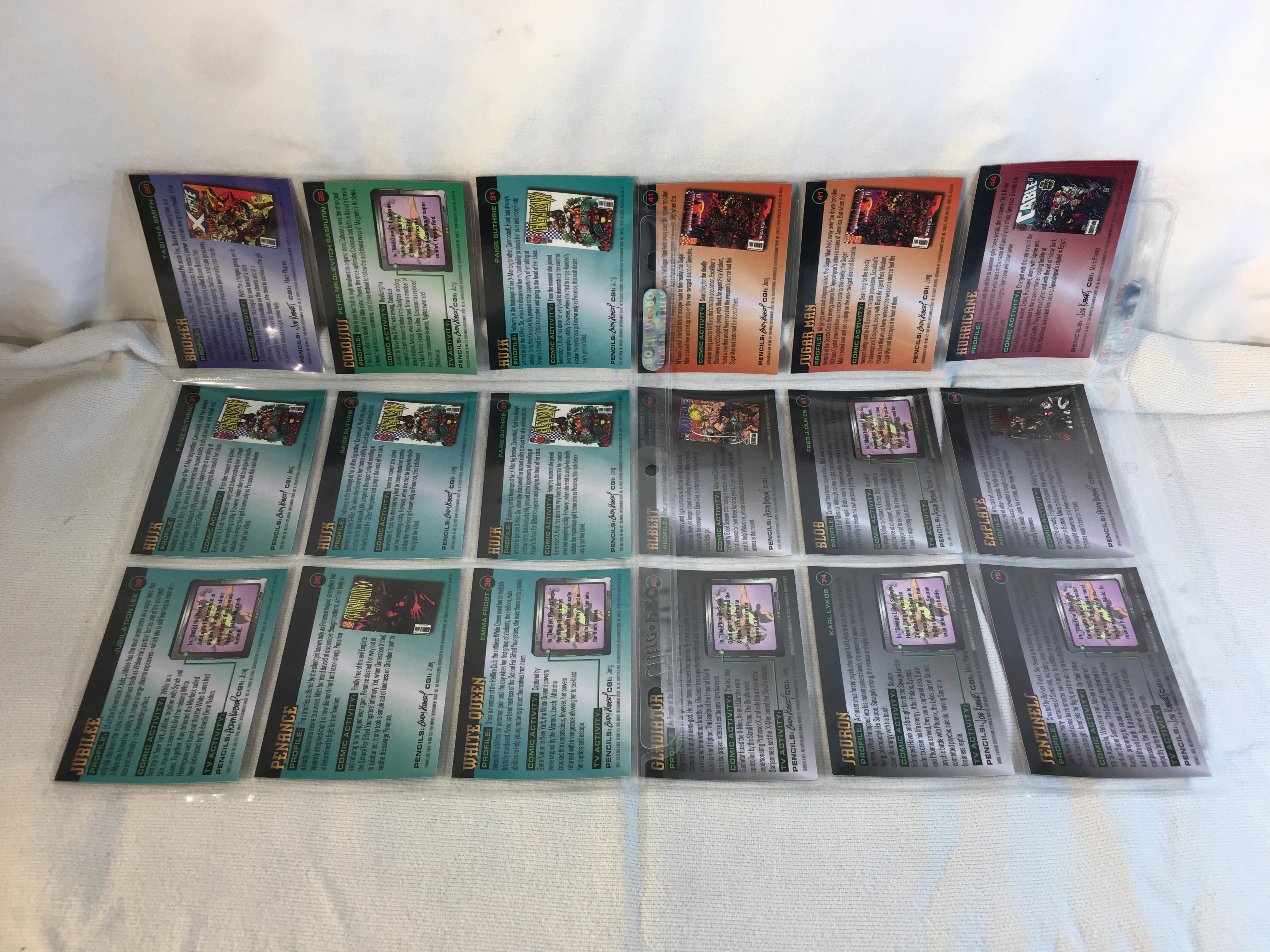 Lot of 18 Pcs Collector Modern Assorted DC and Marvel Super Heroes Trading Game Cards -See Photos