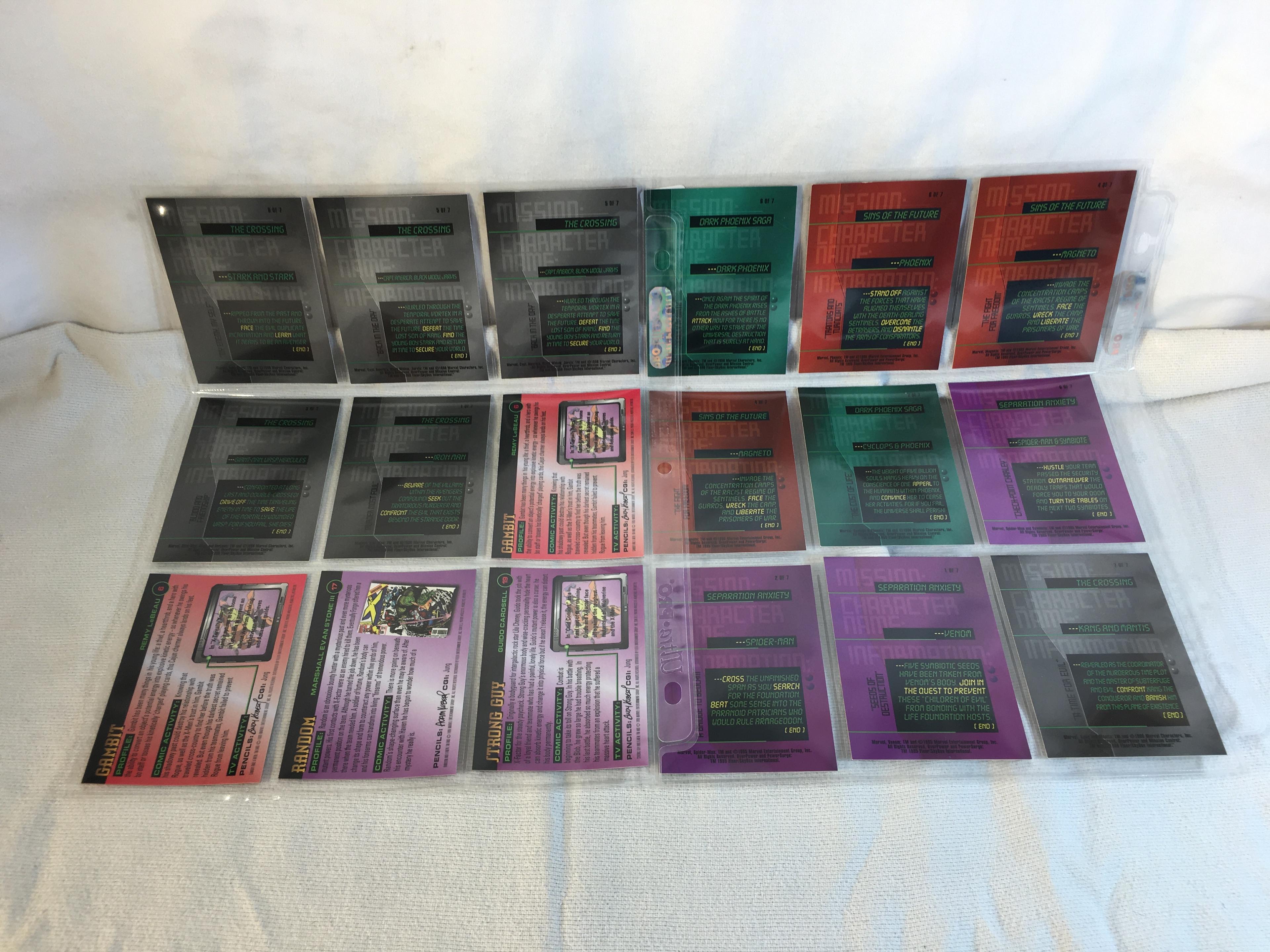 Lot of 18 Pcs Collector Modern Assorted DC and Marvel Super Heroes Trading Game Cards -See Photos