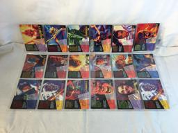 Lot of 18 Pcs Collector Modern Assorted DC and Marvel Super Heroes Trading Game Cards -See Photos