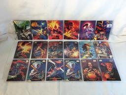 Lot of 18 Pcs Collector Modern Assorted DC and Marvel Super Heroes Trading Game Cards -See Photos