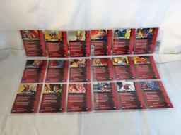 Lot of 18 Pcs Collector Modern Assorted DC and Marvel Super Heroes Trading Game Cards -See Photos