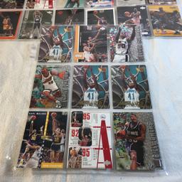Lot of 27 Pcs Collector Modern NBA Basketball Sport Trading Assorted Cards and Players -See Photos