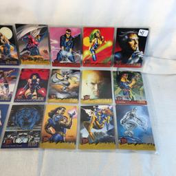 Lot of 18 Pcs Collector Modern Assorted DC and Marvel Super Heroes Trading Game Cards -See Photos