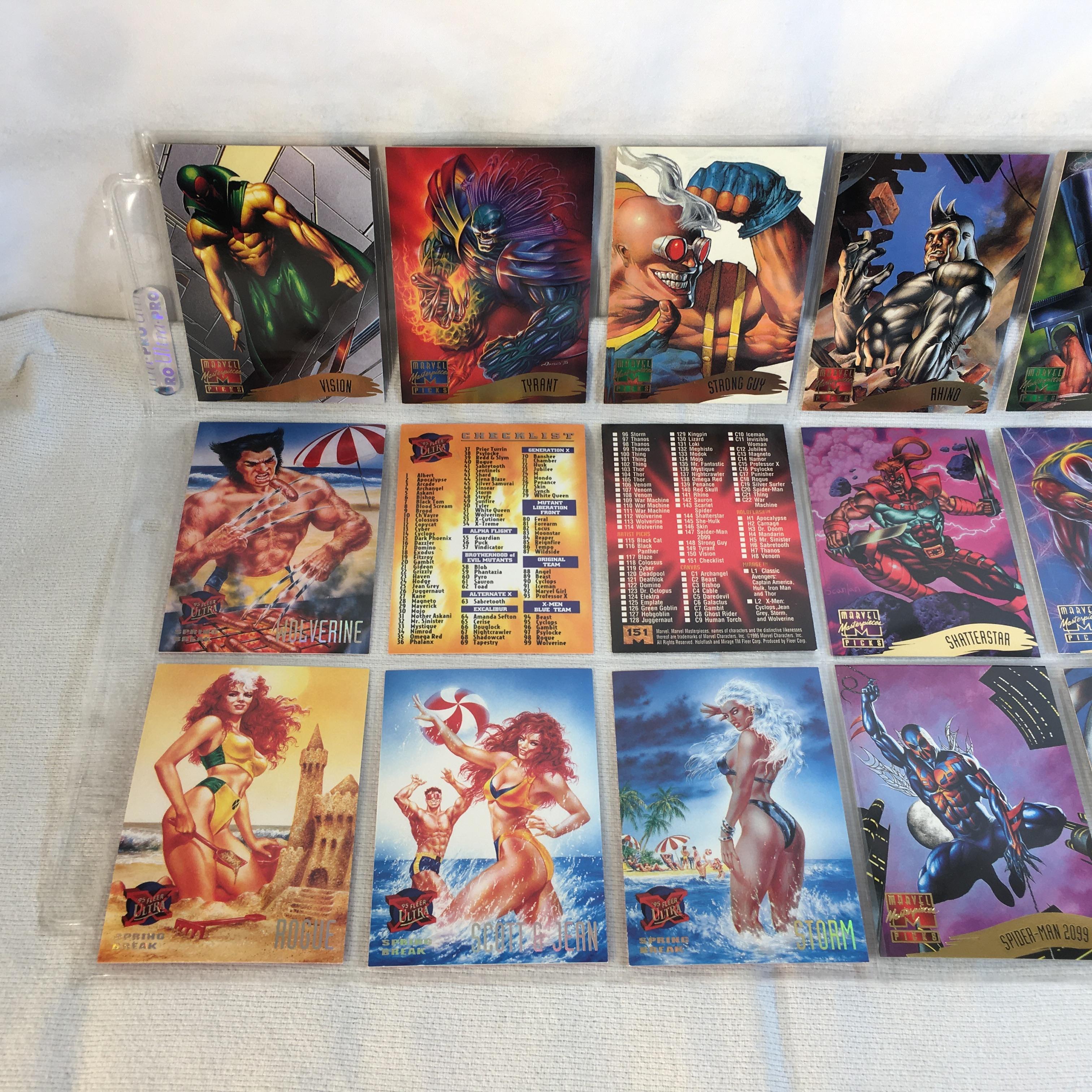 Lot of 18 Pcs Collector Modern Assorted DC and Marvel Super Heroes Trading Game Cards -See Photos