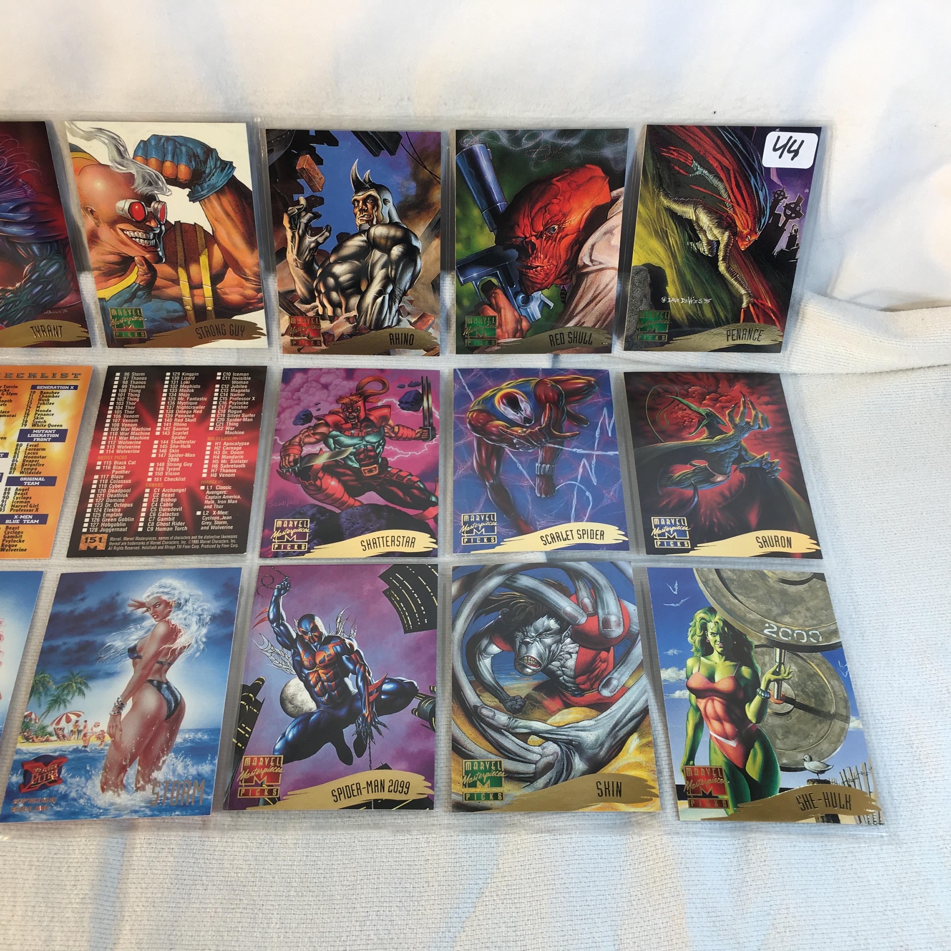 Lot of 18 Pcs Collector Modern Assorted DC and Marvel Super Heroes Trading Game Cards -See Photos