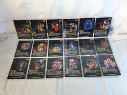 Lot of 18 Pcs Collector Modern Assorted DC and Marvel Super Heroes Trading Game Cards -See Photos