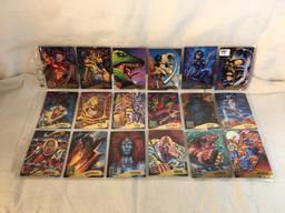 Lot of 18 Pcs Collector Modern Assorted DC and Marvel Super Heroes Trading Game Cards -See Photos