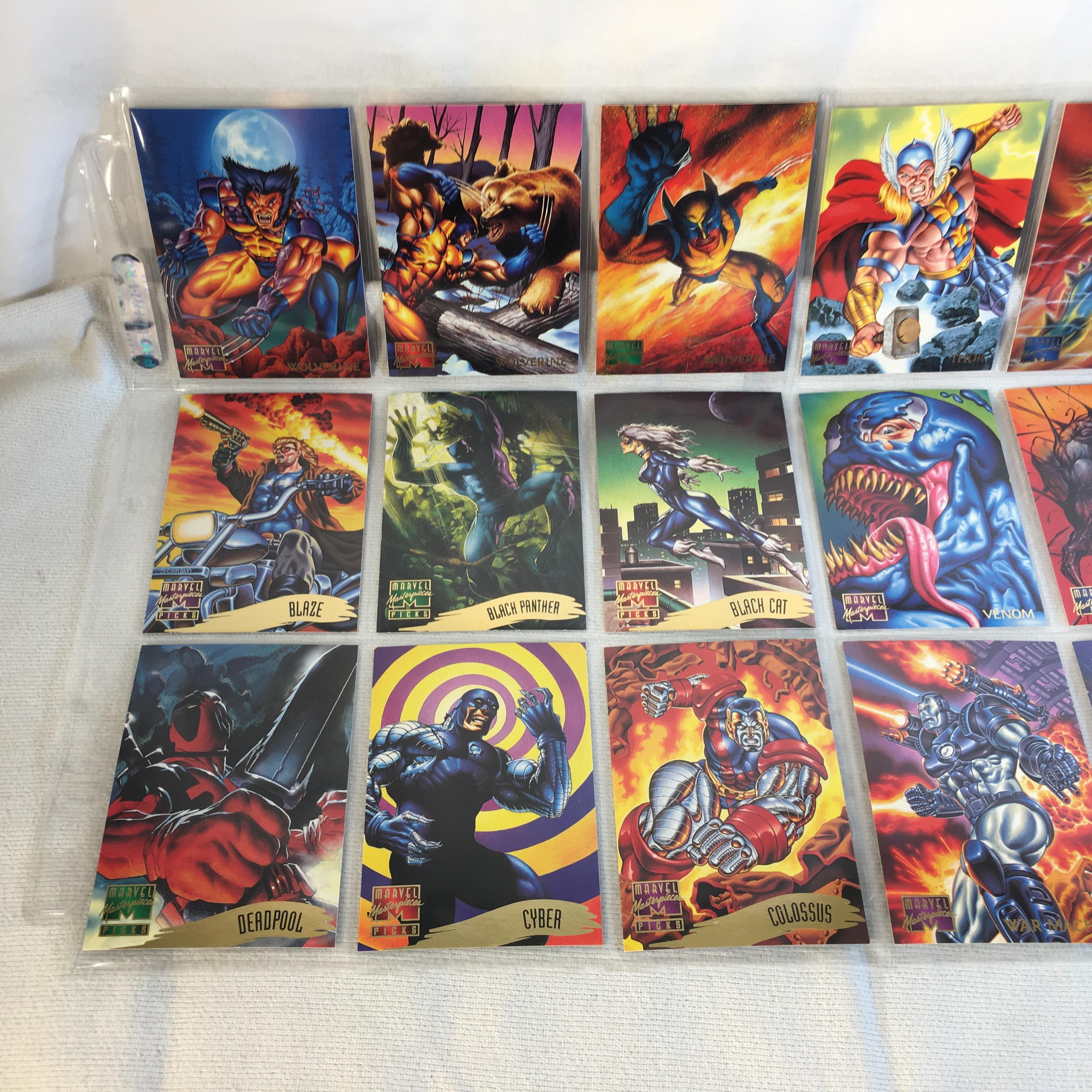 Lot of 18 Pcs Collector Modern Assorted DC and Marvel Super Heroes Trading Game Cards -See Photos