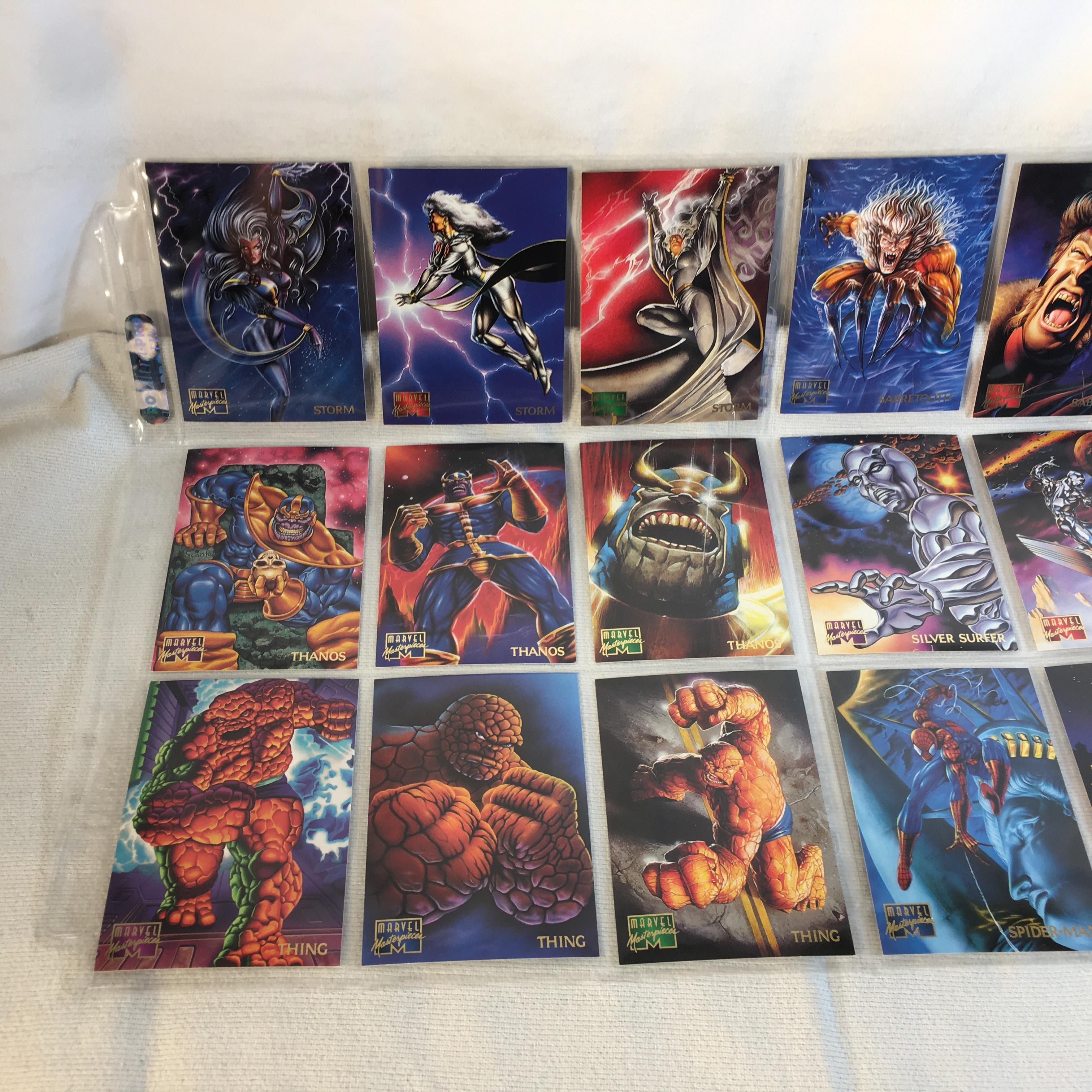 Lot of 18 Pcs Collector Modern Assorted DC and Marvel Super Heroes Trading Game Cards -See Photos