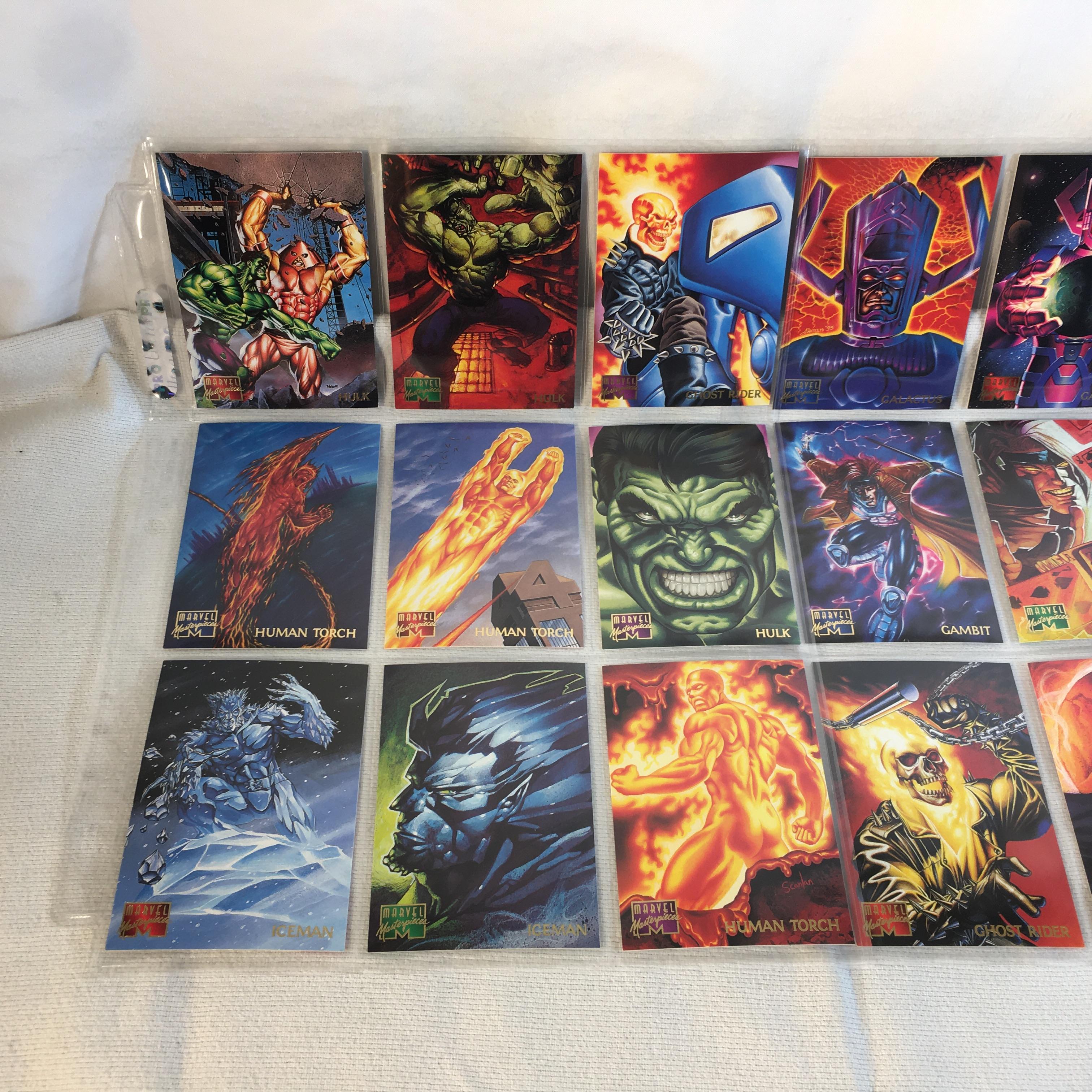 Lot of 18 Pcs Collector Modern Assorted DC and Marvel Super Heroes Trading Game Cards -See Photos