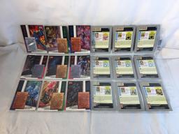 Lot of 18 Pcs Collector Modern Assorted DC and Marvel Super Heroes Trading Game Cards -See Photos