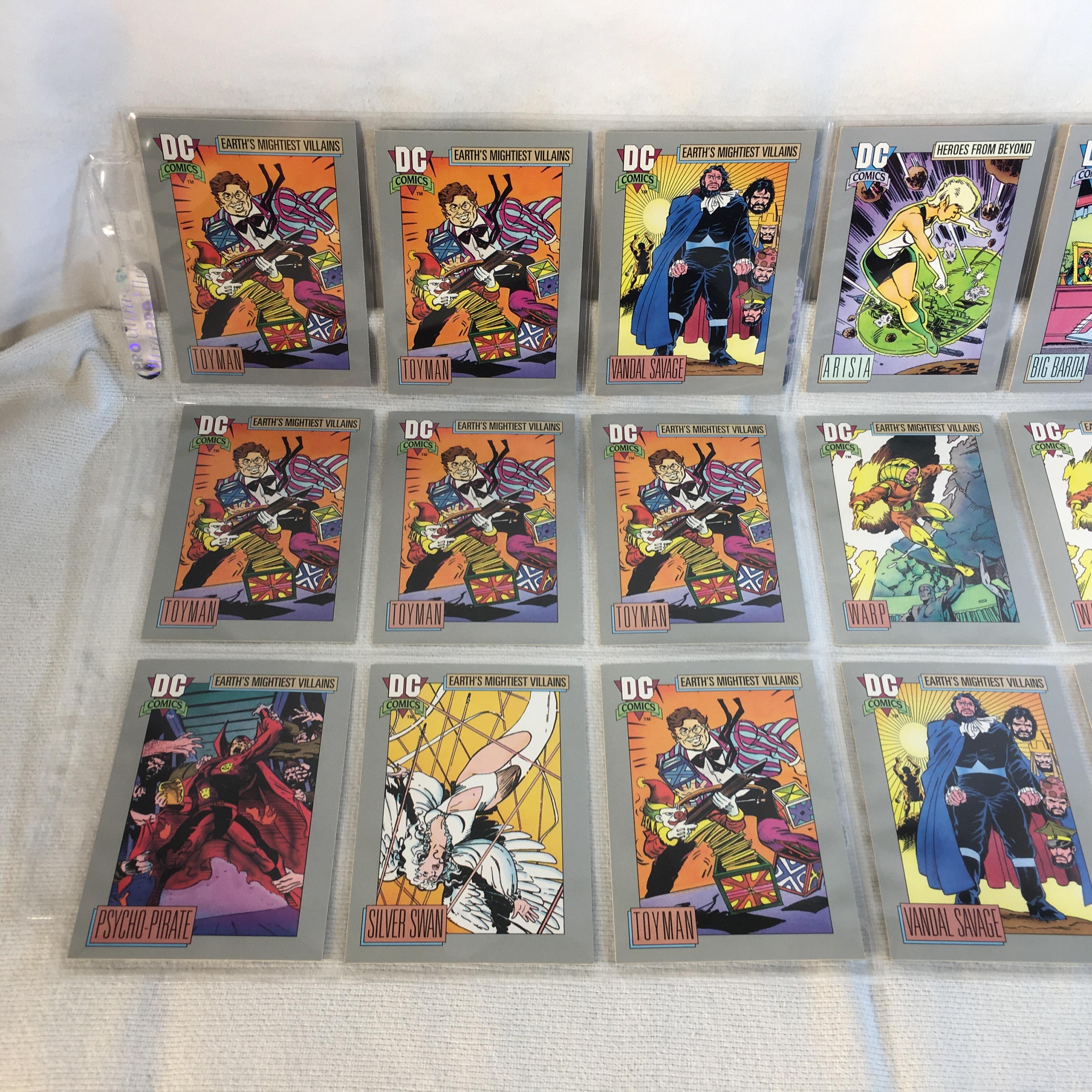 Lot of 18 Pcs Collector Modern Assorted DC and Marvel Super Heroes Trading Game Cards -See Photos