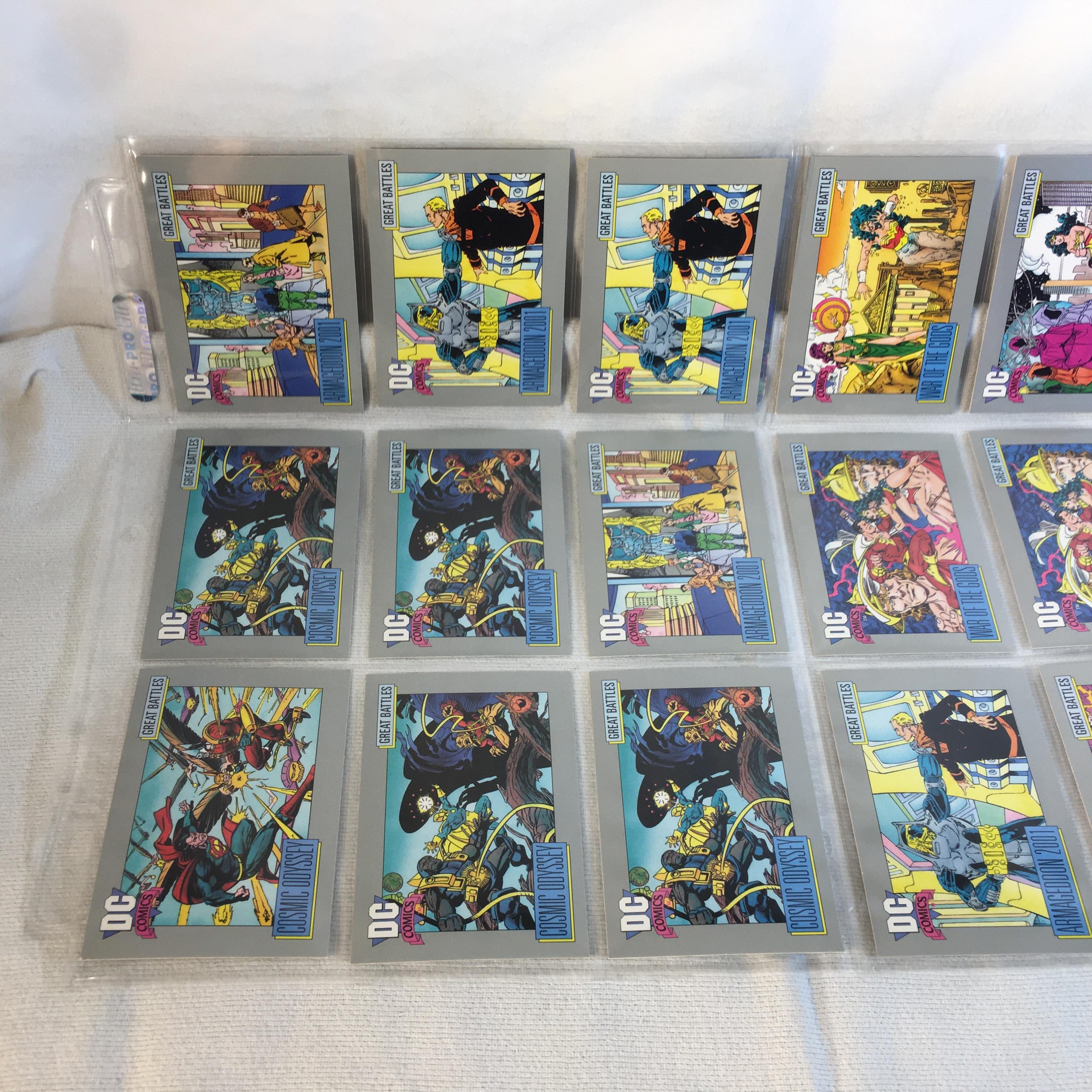 Lot of 18 Pcs Collector Modern Assorted DC and Marvel Super Heroes Trading Game Cards -See Photos