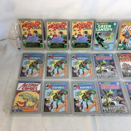 Lot of 18 Pcs Collector Modern Assorted DC and Marvel Super Heroes Trading Game Cards -See Photos