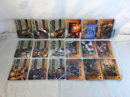 Lot of 18 Pcs Collector Modern Assorted DC and Marvel Super Heroes Trading Game Cards -See Photos