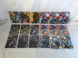 Lot of 18 Pcs Collector Modern Assorted DC and Marvel Super Heroes Trading Game Cards -See Photos