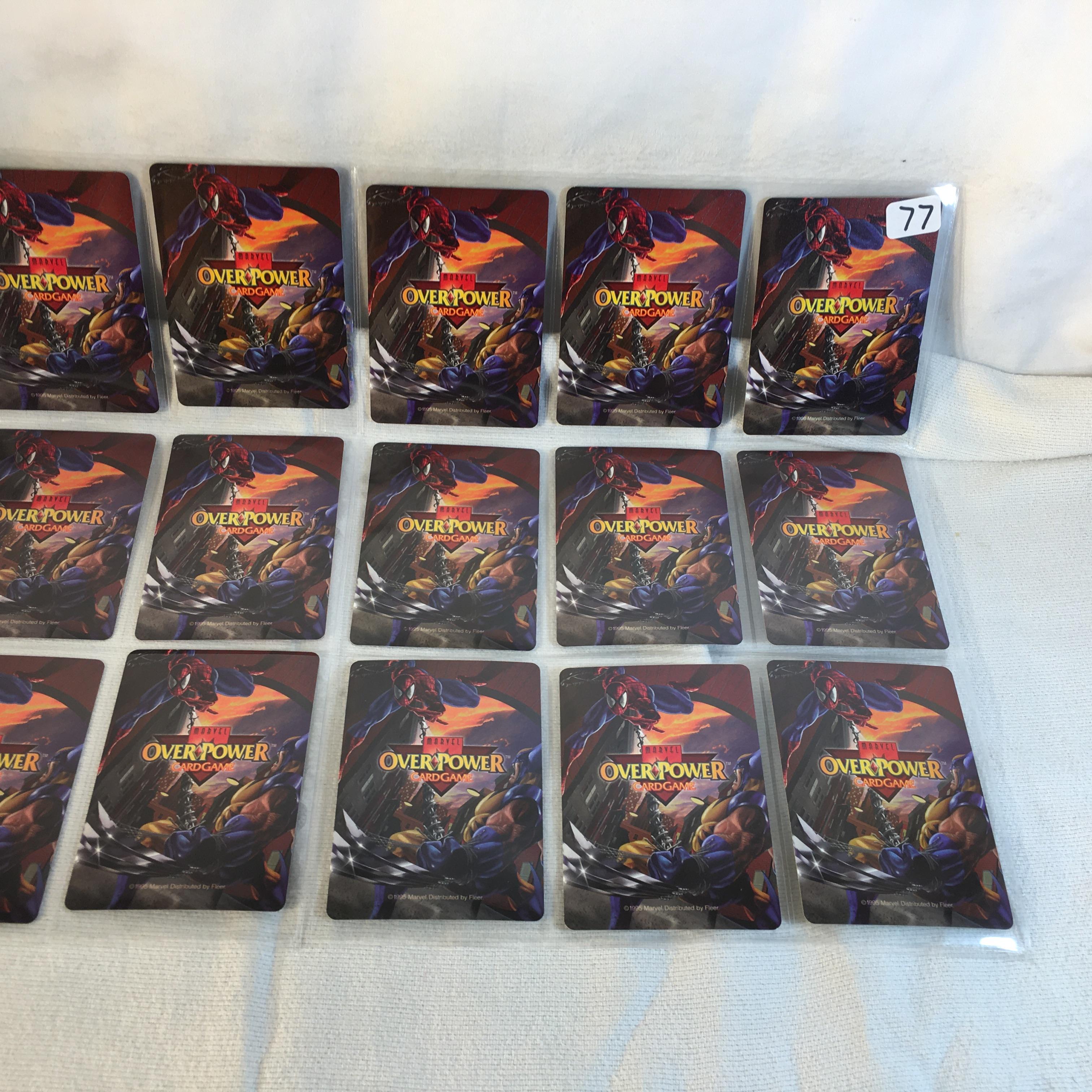 Lot of 18 Pcs Collector Modern Assorted DC and Marvel Super Heroes Trading Game Cards -See Photos