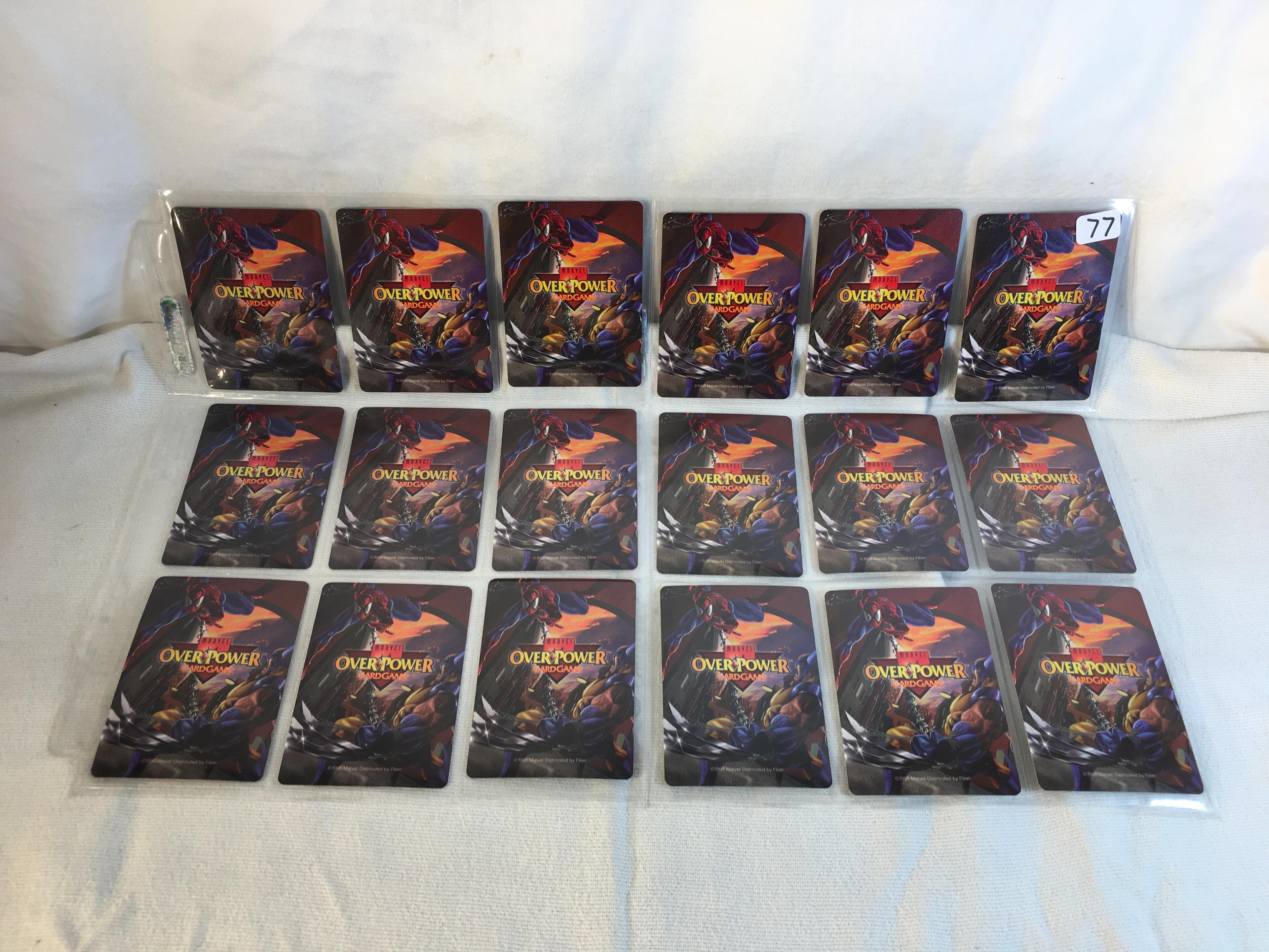 Lot of 18 Pcs Collector Modern Assorted DC and Marvel Super Heroes Trading Game Cards -See Photos