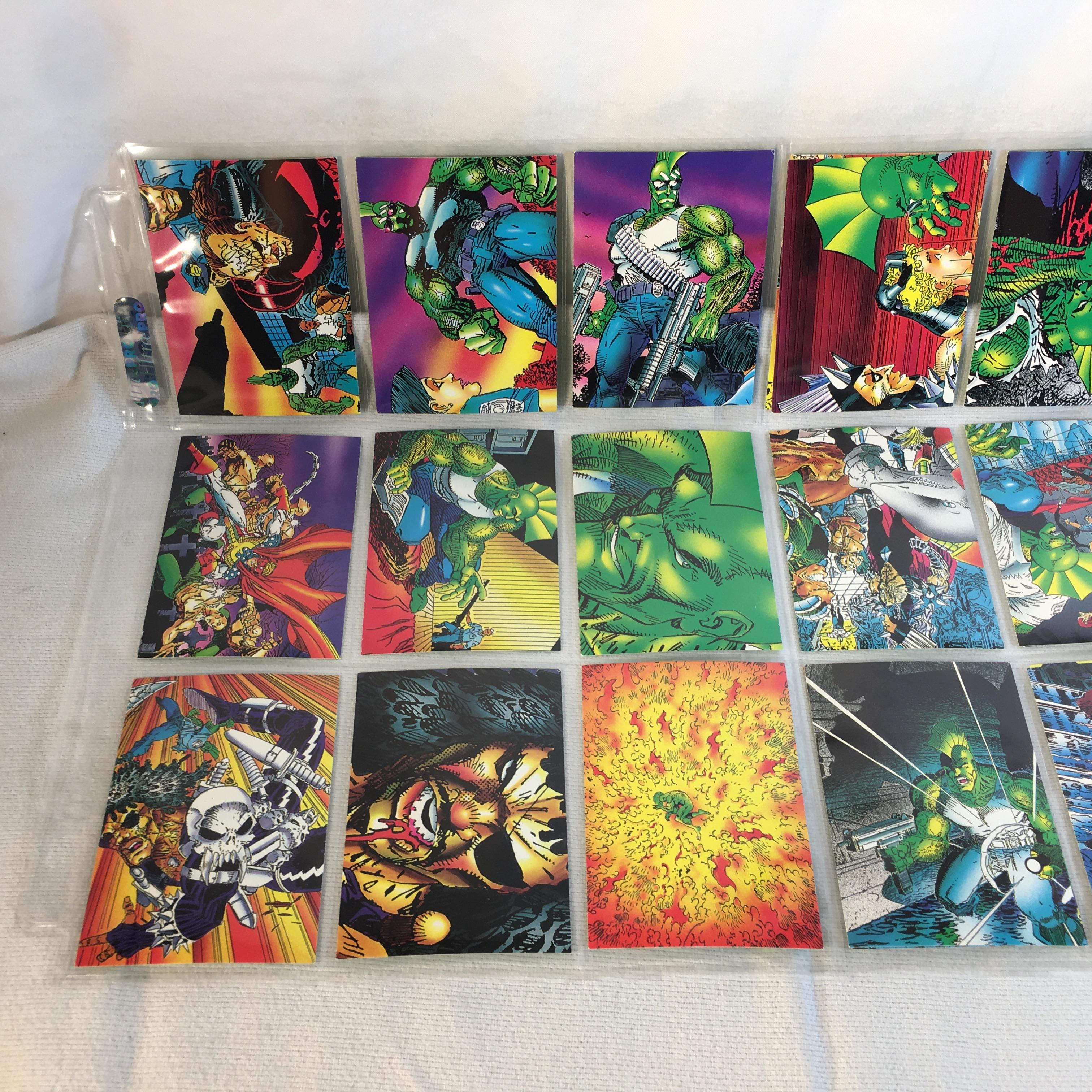 Lot of 18 Pcs Collector Modern Assorted DC and Marvel Super Heroes Trading Game Cards -See Photos