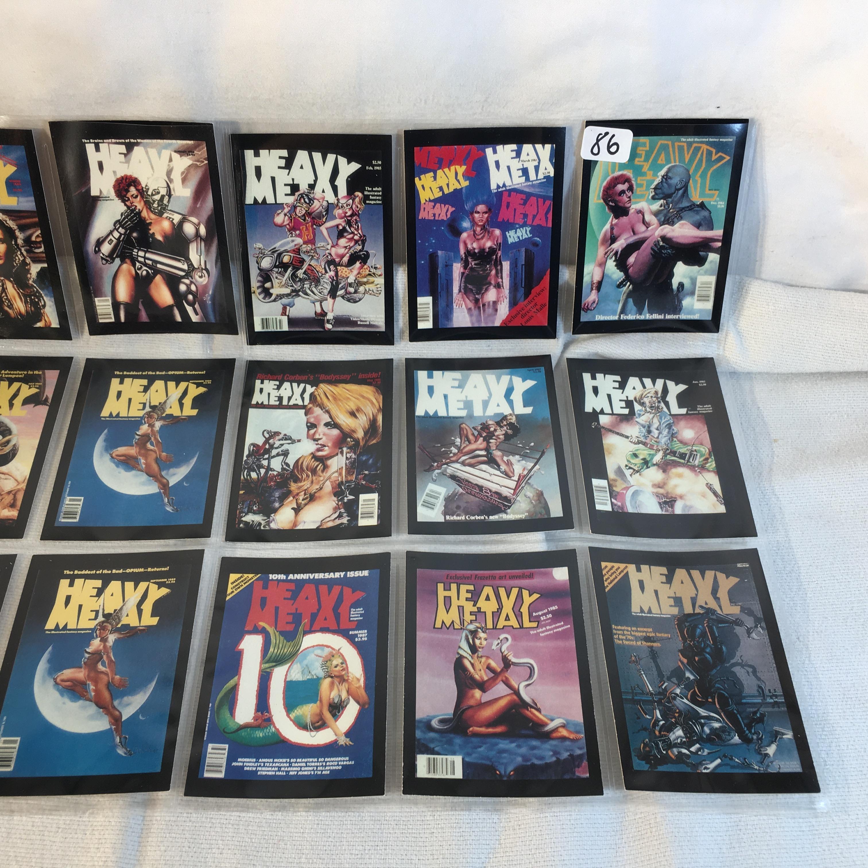 Lot of 18 Pcs Collector Modern Heavy Metal Assorted Trading Game Cards - See Pictures