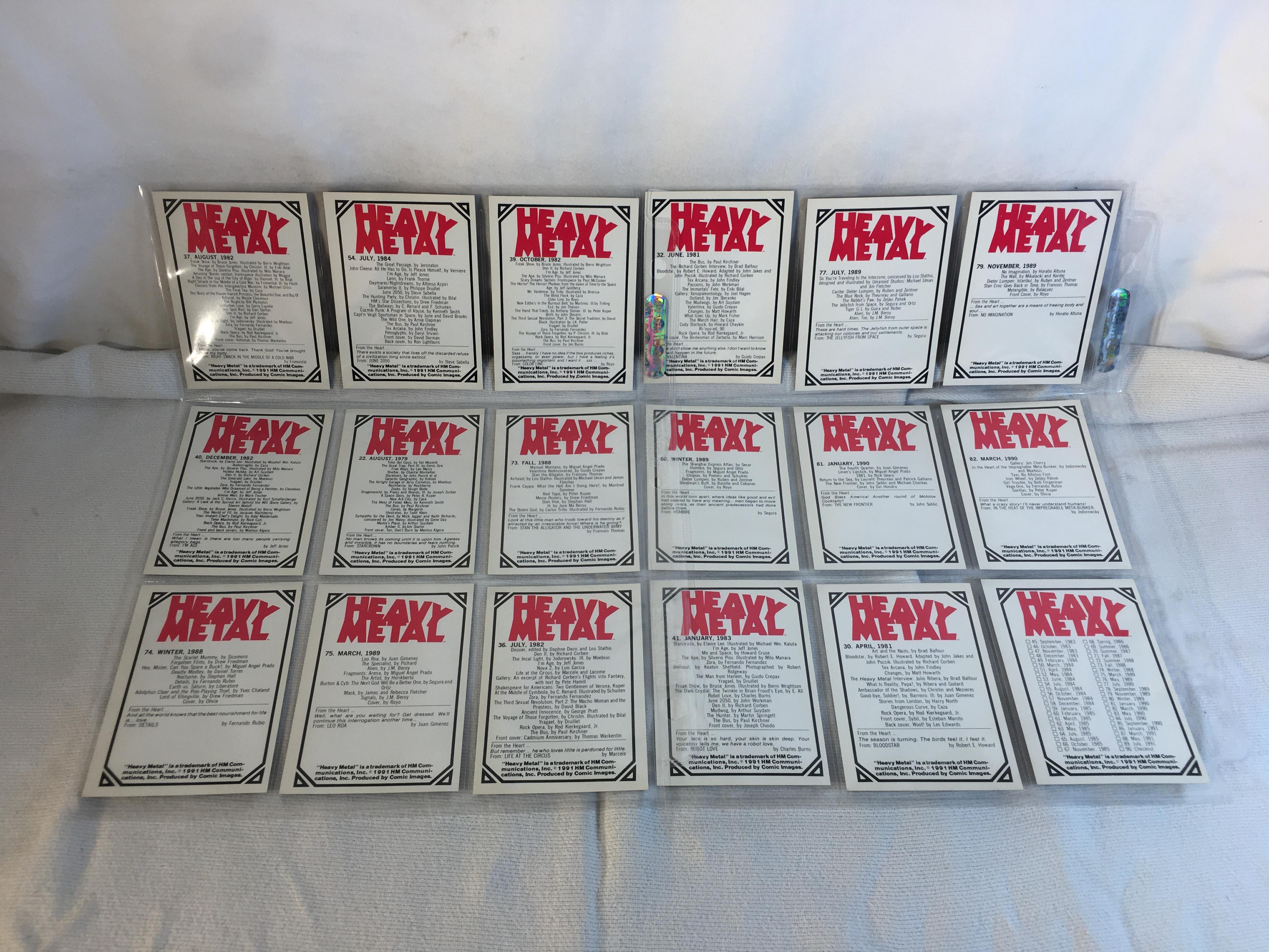 Lot of 18 Pcs Collector Modern Heavy Metal Assorted Trading Game Cards - See Pictures