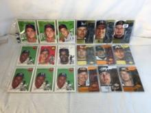 Lot of 18 Pcs Collector Modern MLB Baseball Sport Trading Assorted Cards and Players - See Photos