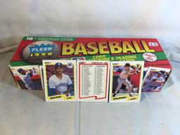 Collector Open-Box 1990 Fleer Baseball Logo Stickers & Trading Cards - See Pictures
