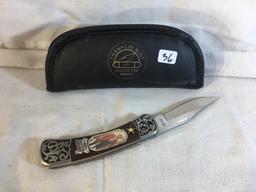 Collector New Franklin Mint Collector Knives DOC Holliday Folded Pocket Knive -See Photos