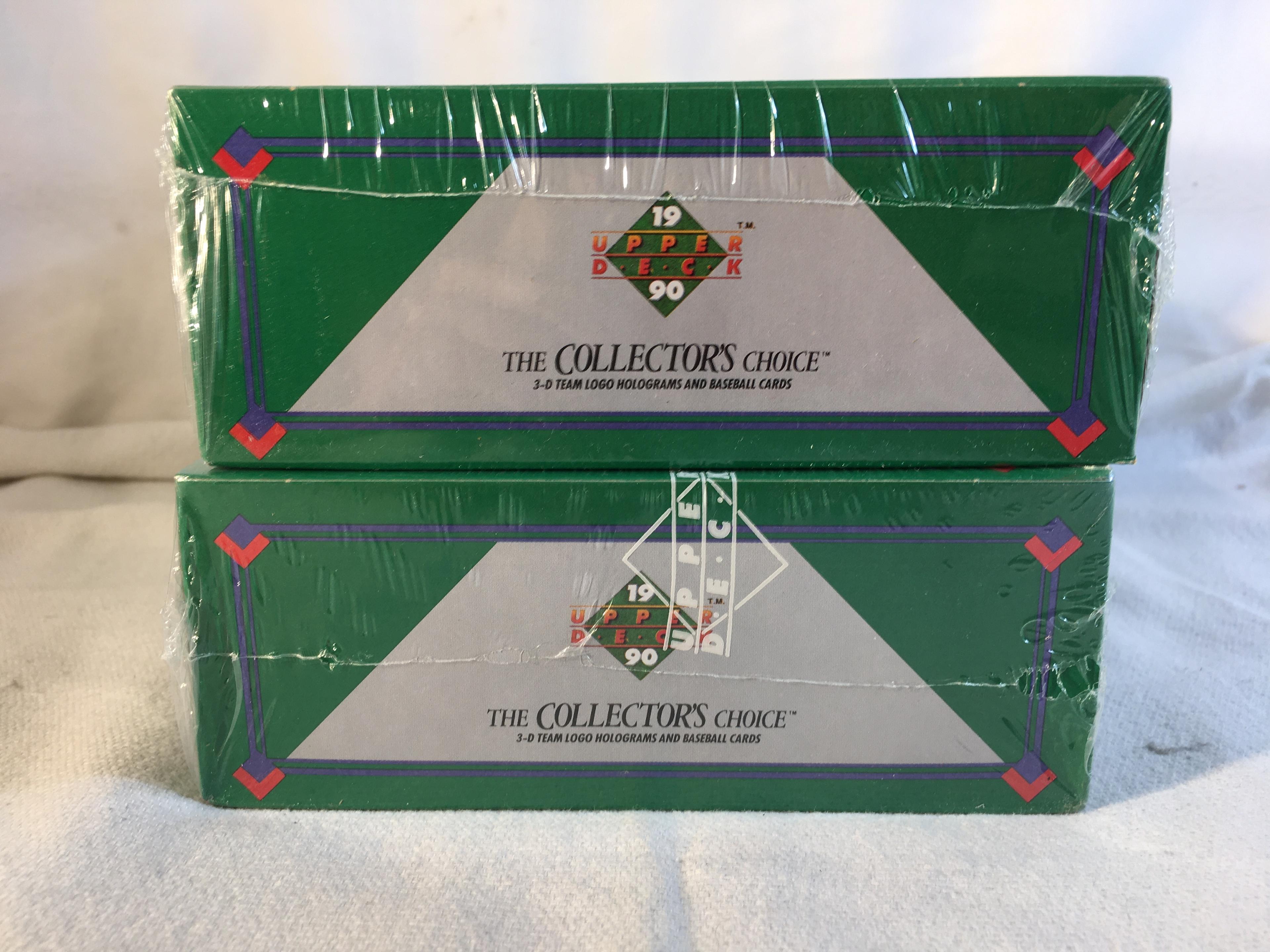 Lot of 2 New Boxes Sealed 1990 Upper Deck MLB Baseball Edition Sport Trading Cards -See Photos