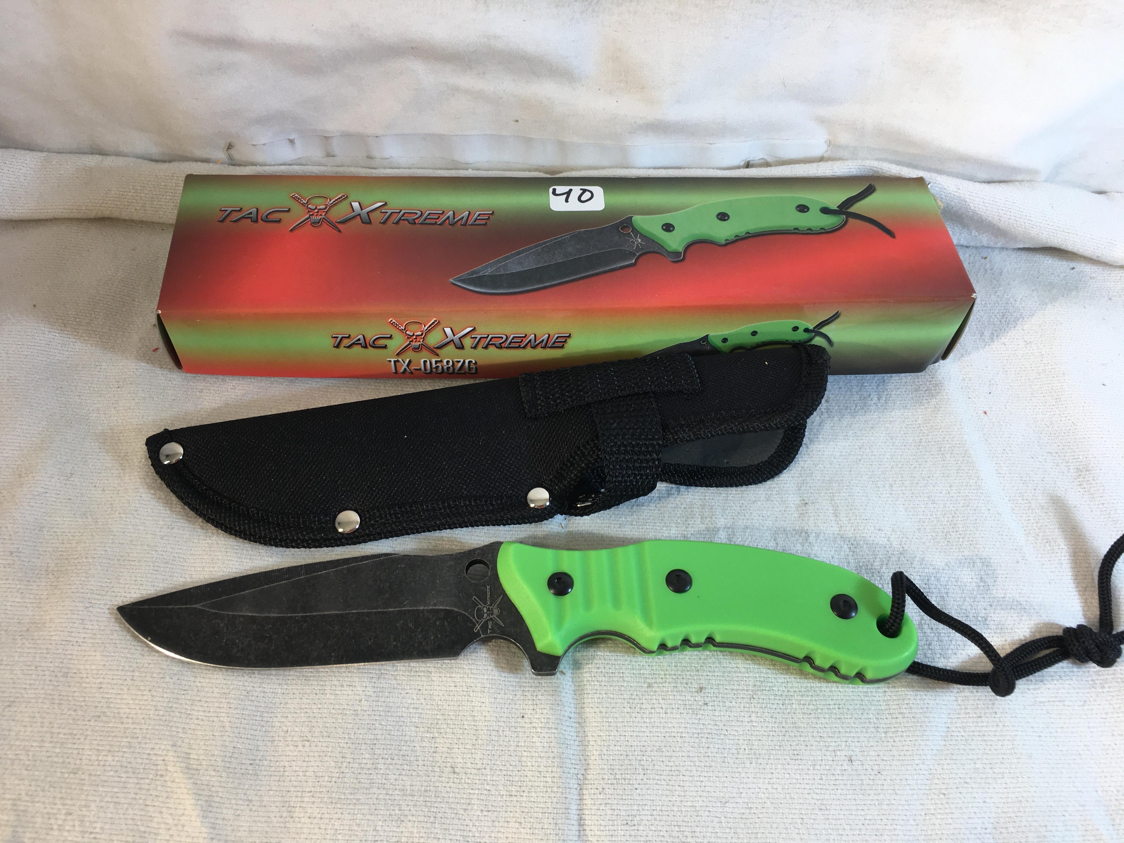 Collector New Tac Xtreme Knife 9" Full Tang Fixed Blade Knive - See Pictures
