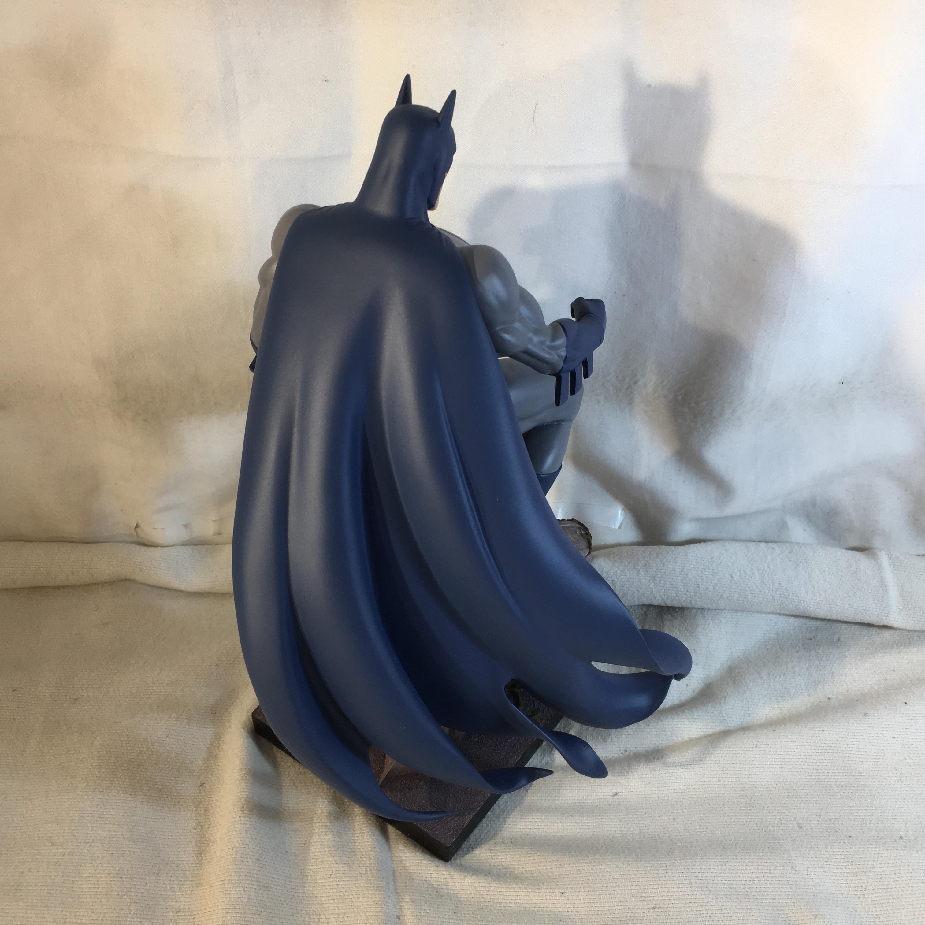 DC Direct Batman Hand-Painted Cold-Cast Porcelain Statue Measures:11.1/2"T x6.5"W x7.1/4"Deep